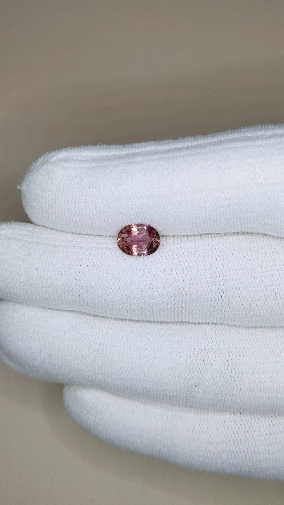 1.18 Ct. Reddish Pink Sapphire from Ceylon (Sri Lanka) Size Video