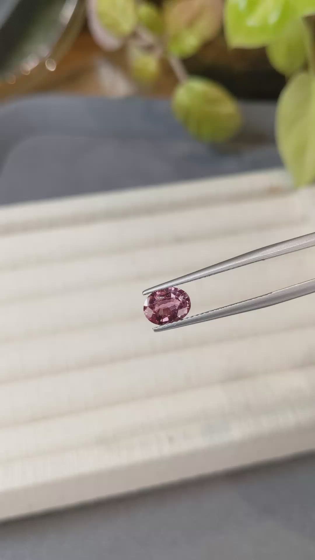 1.18 Ct. Reddish Pink Sapphire from Ceylon (Sri Lanka) Size Video