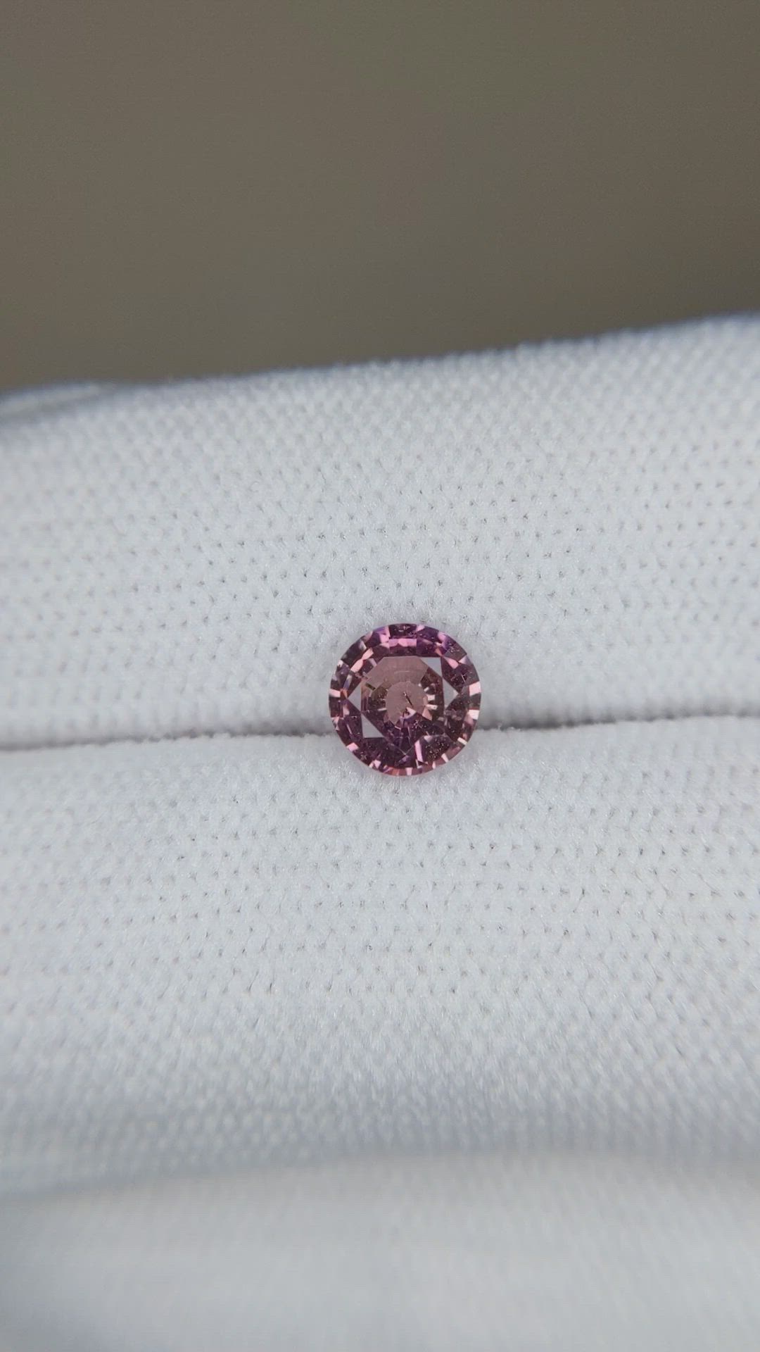 0.85 Ct. Pinkish Purple Sapphire from Ceylon (Sri Lanka) Size Video