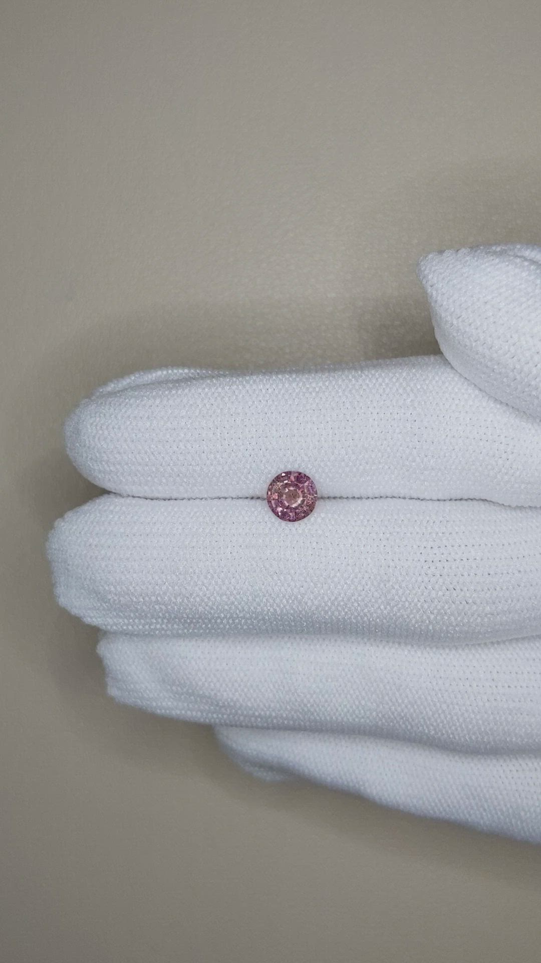 0.85 Ct. Pinkish Purple Sapphire from Ceylon (Sri Lanka) Size Video
