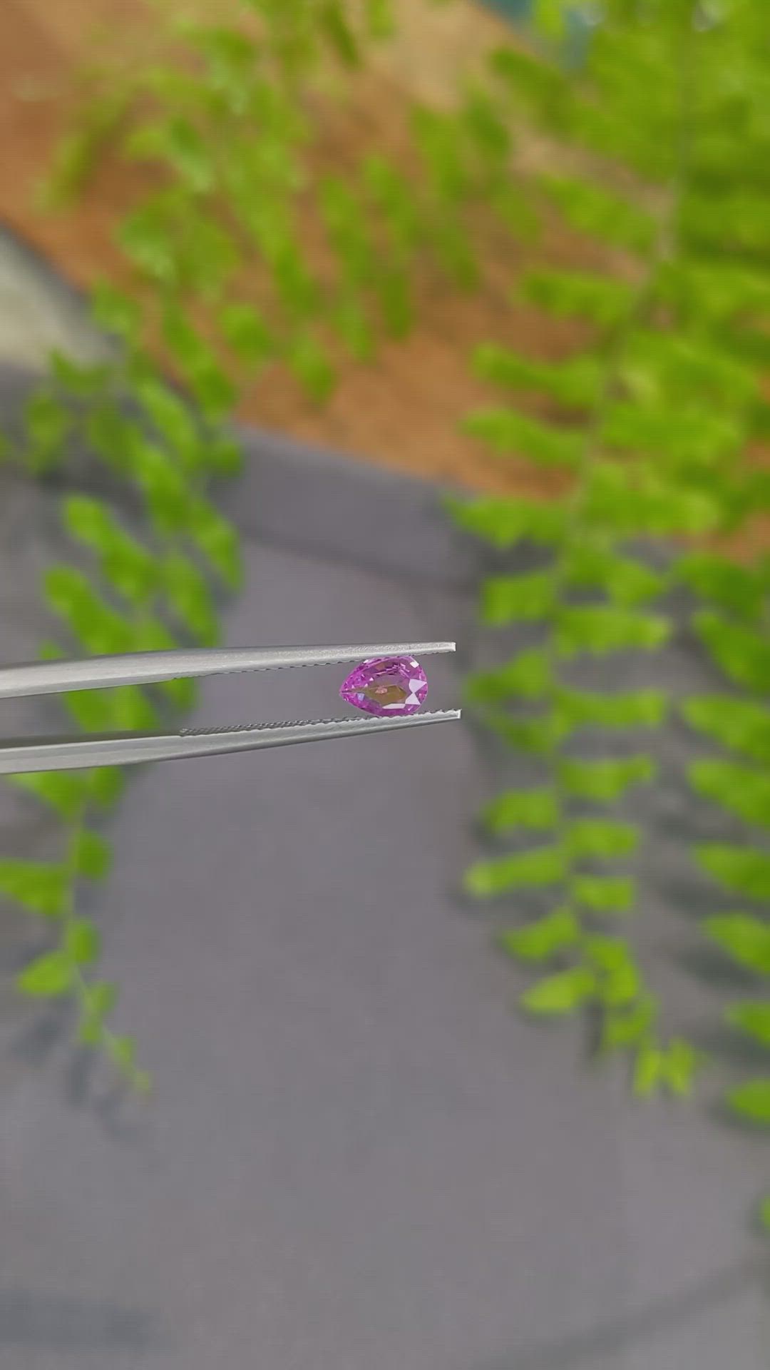0.49 Ct. Pink Sapphire from Ceylon (Sri Lanka) Size Video