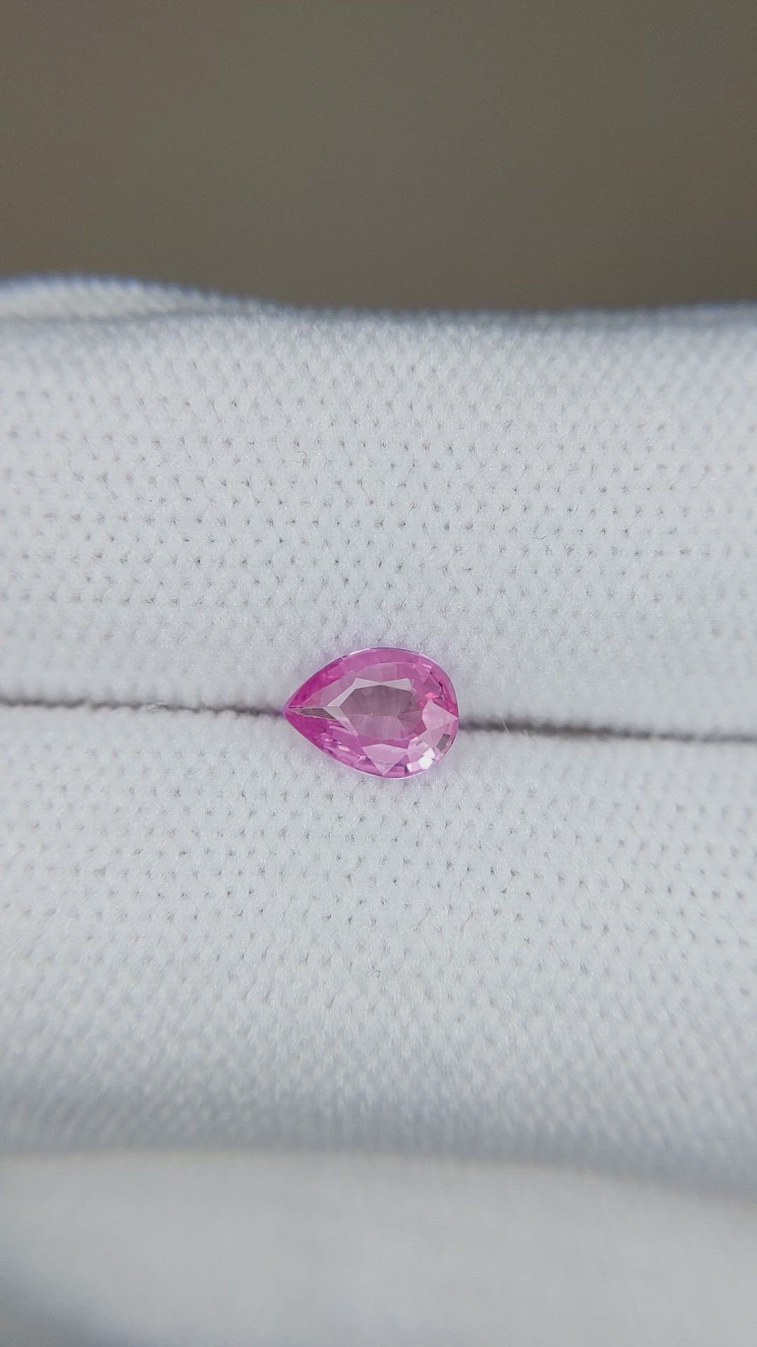 0.49 Ct. Pink Sapphire from Ceylon (Sri Lanka) Size Video