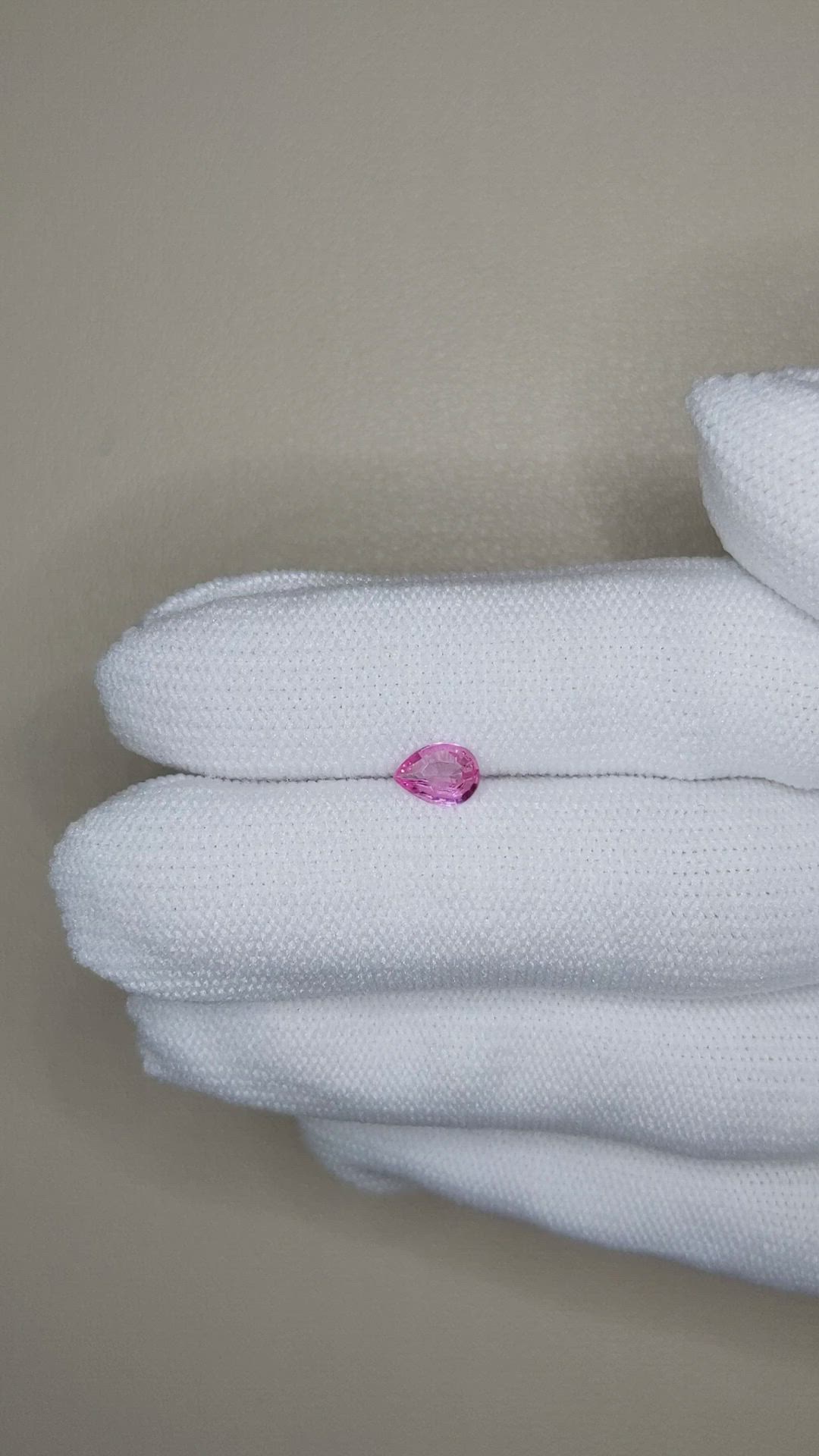 0.49 Ct. Pink Sapphire from Ceylon (Sri Lanka) Size Video