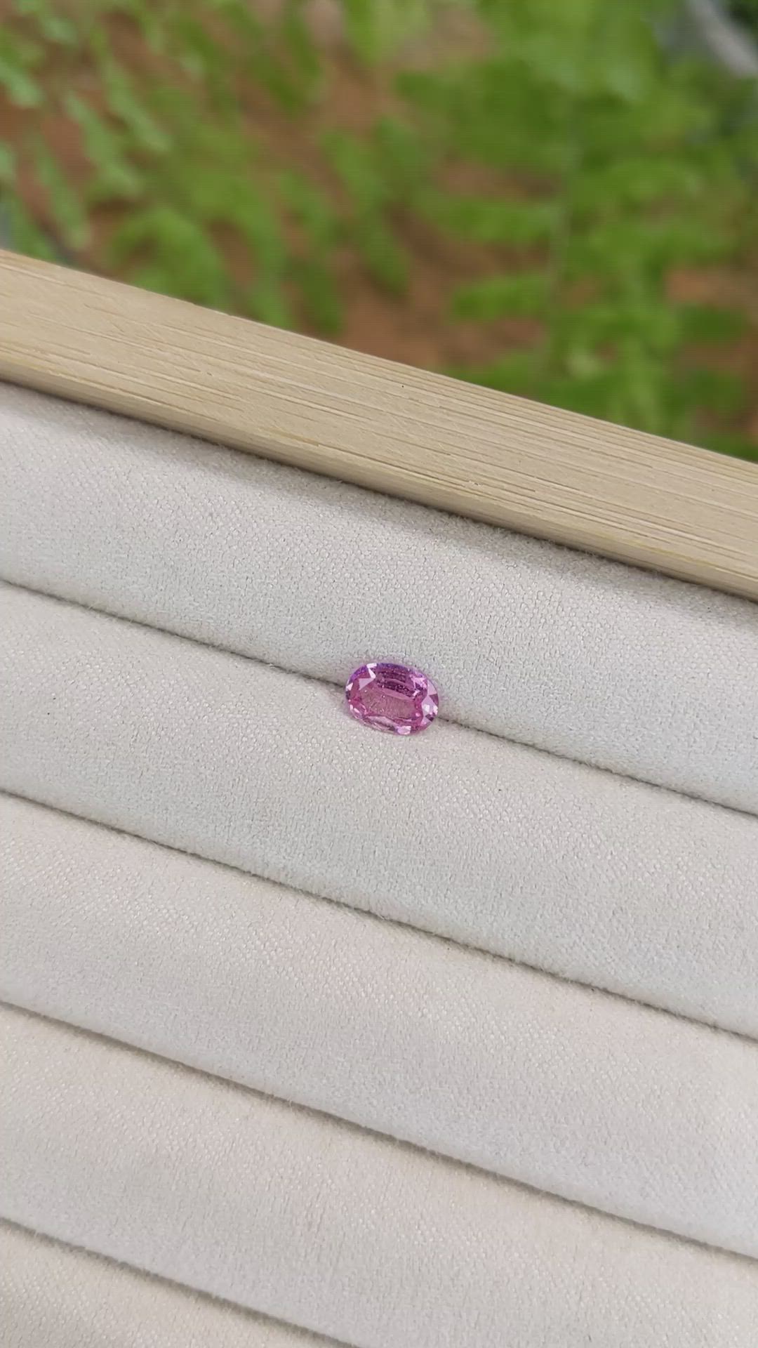 0.86 Ct. Pink Sapphire from Ceylon (Sri Lanka) Size Video