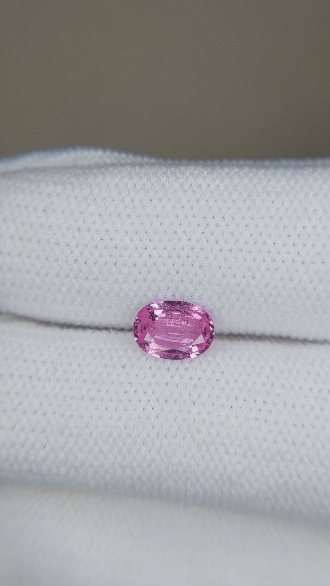 0.86 Ct. Pink Sapphire from Ceylon (Sri Lanka) Size Video