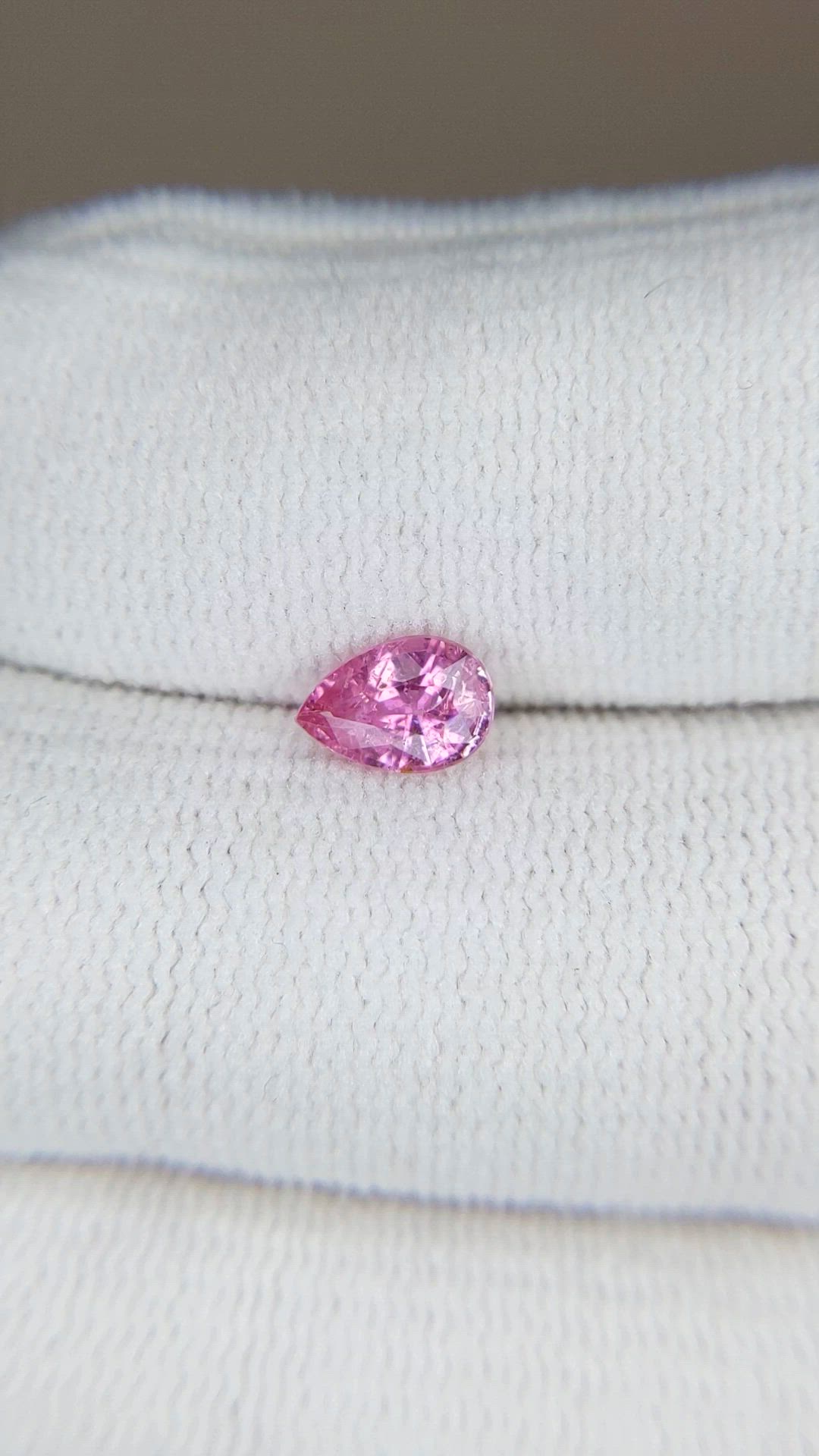 0.74 Ct. Pink Sapphire from Ceylon (Sri Lanka) Size Video