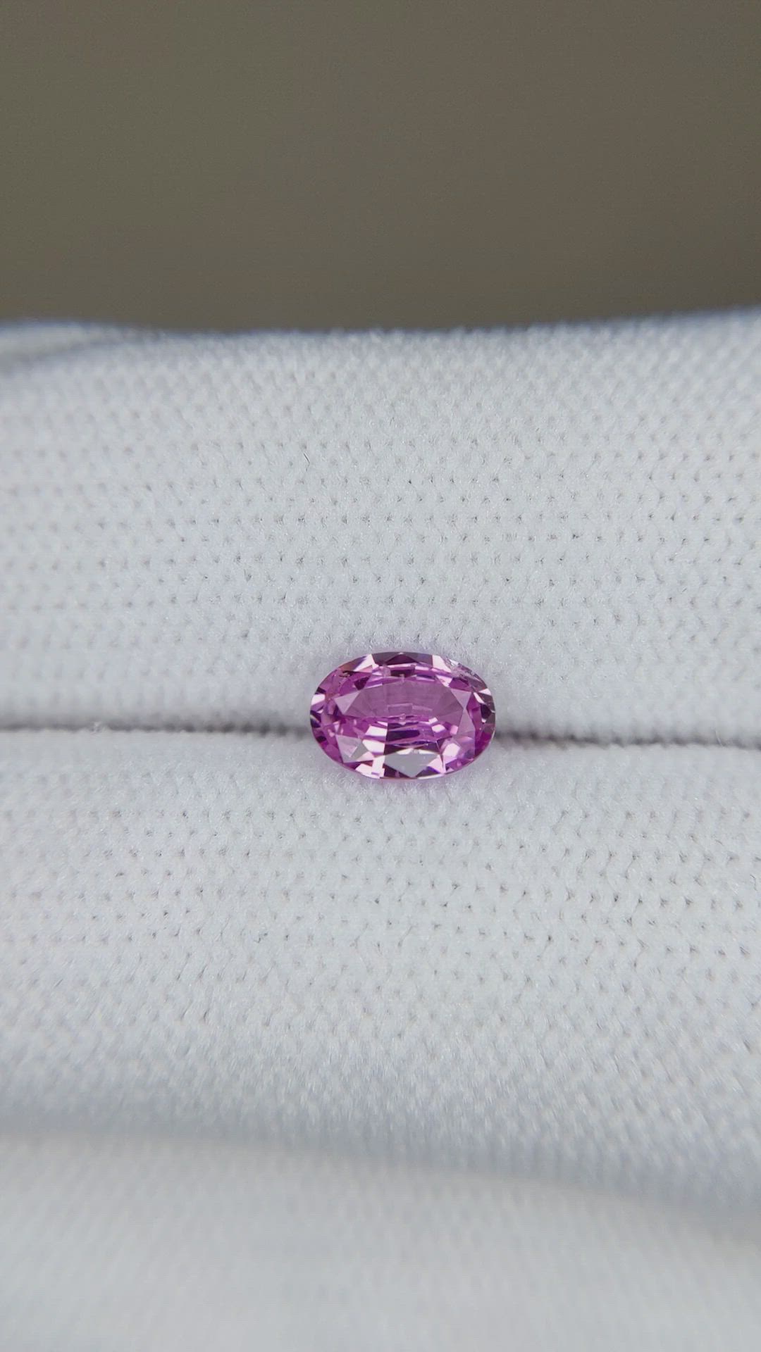 0.74 Ct. Purplish Pink Sapphire from Ceylon (Sri Lanka) Size Video