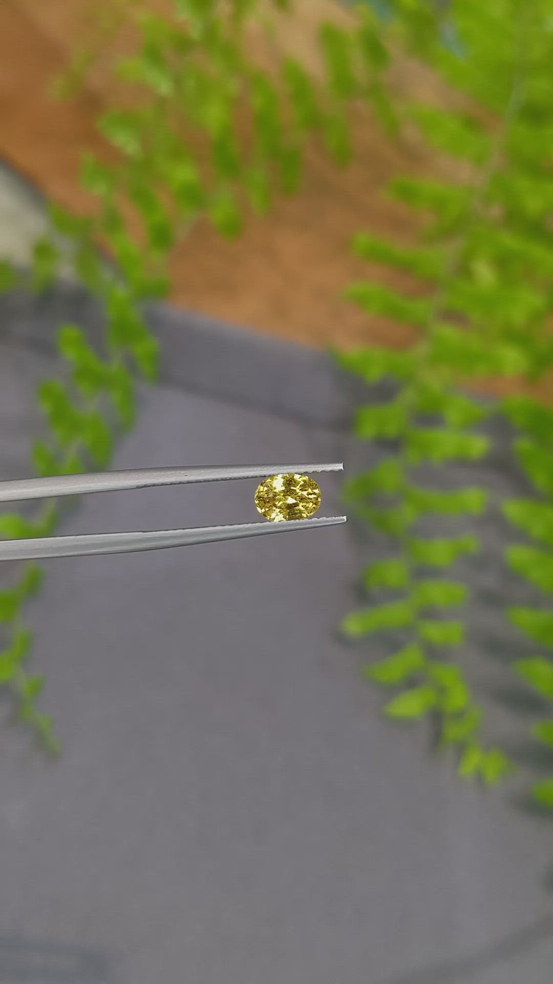 0.94 Ct. Yellow Sapphire from Ceylon (Sri Lanka) Size Video