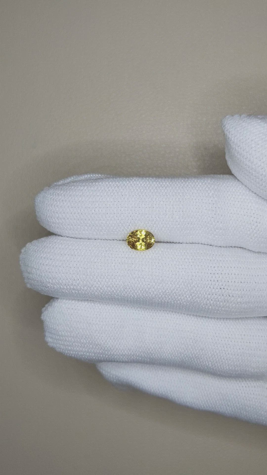 0.94 Ct. Yellow Sapphire from Ceylon (Sri Lanka) Size Video