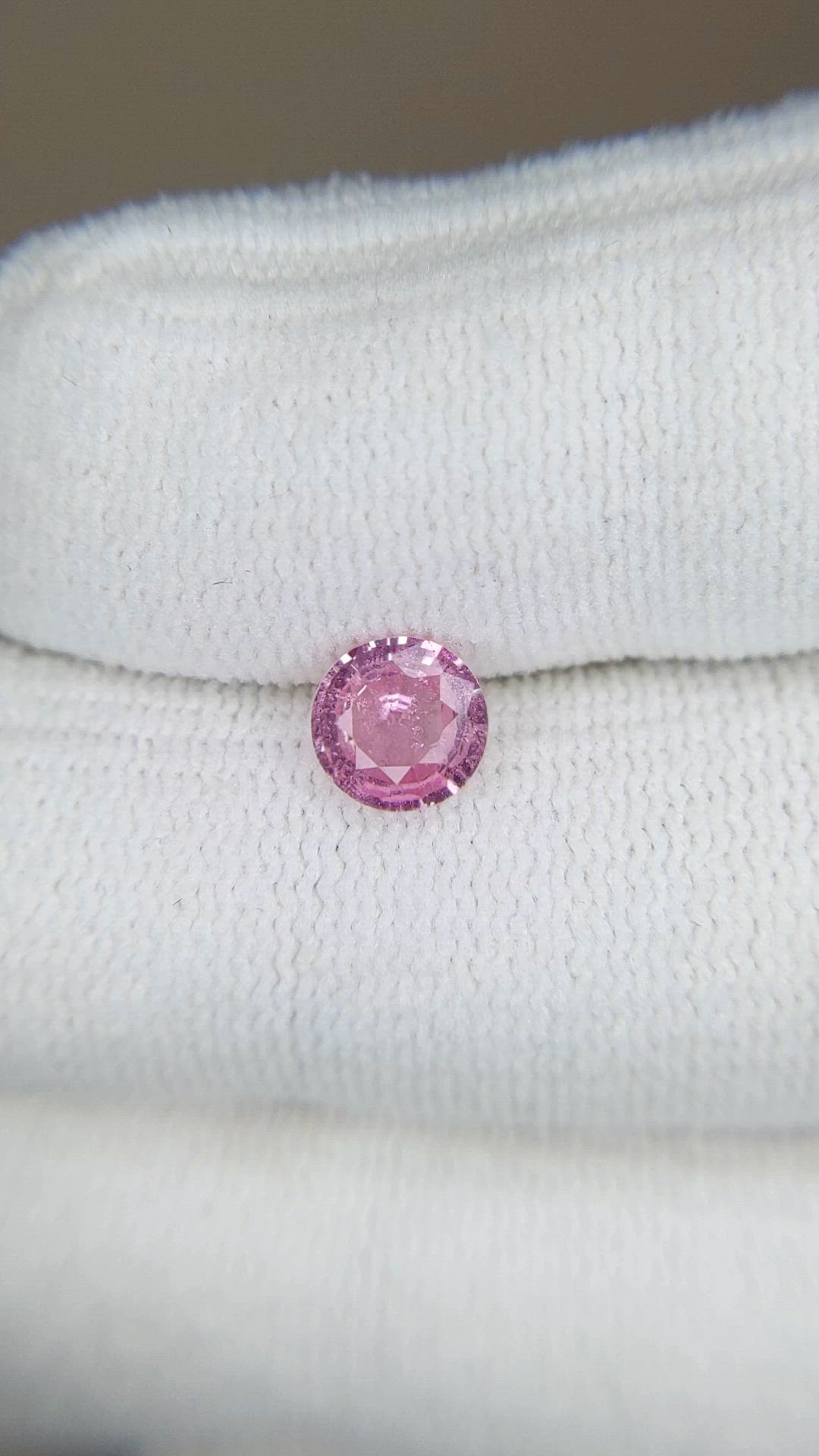 0.75 Ct. Pink Sapphire from Ceylon (Sri Lanka) Size Video