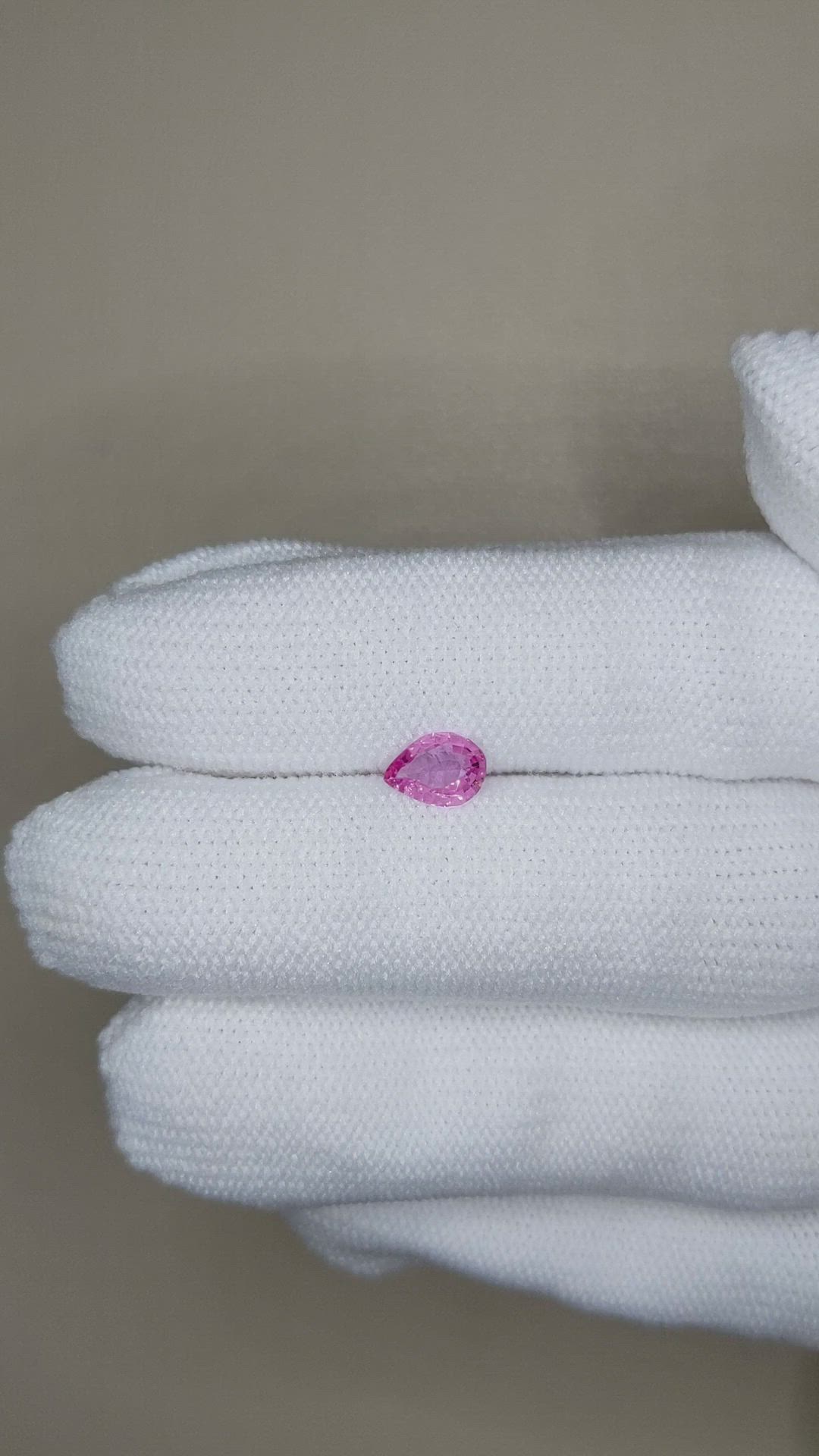 0.49 Ct. Pink Sapphire from Ceylon (Sri Lanka) Size Video