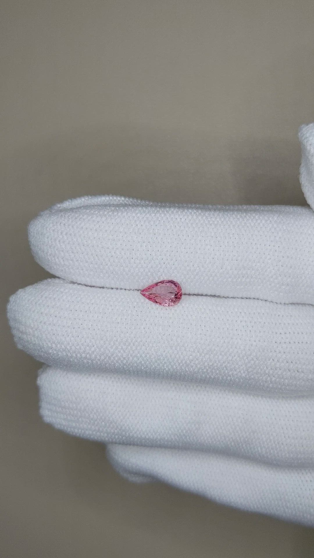 0.51 Ct. Pink Sapphire from Ceylon (Sri Lanka) Size Video