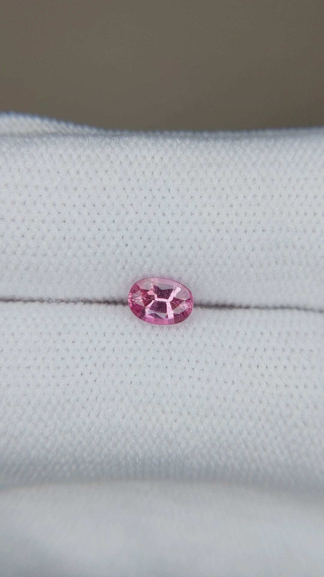 0.55 Ct. Pink Sapphire from Ceylon (Sri Lanka) Size Video