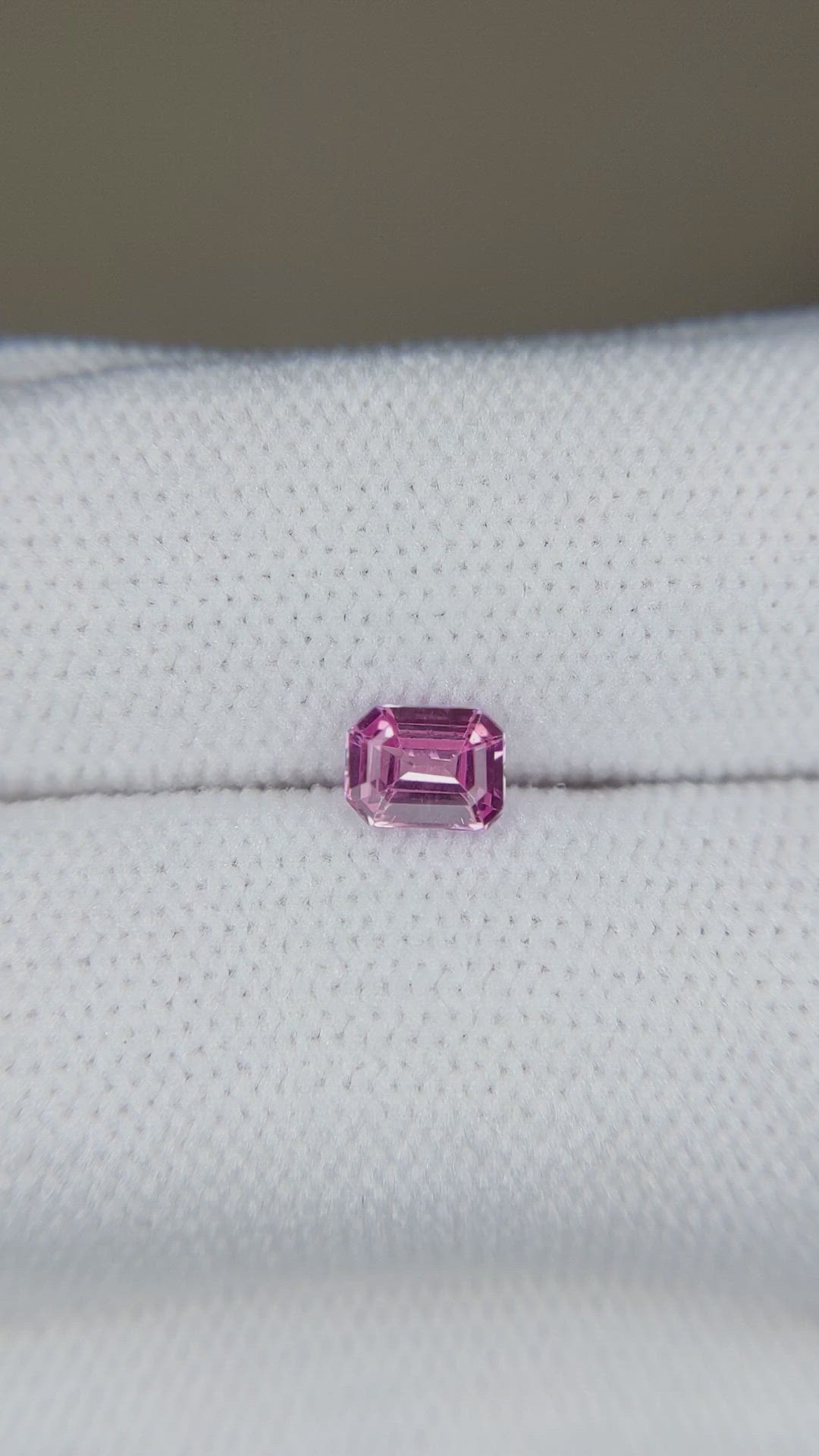 0.52 Ct. Purplish Pink Sapphire from Ceylon (Sri Lanka) Size Video