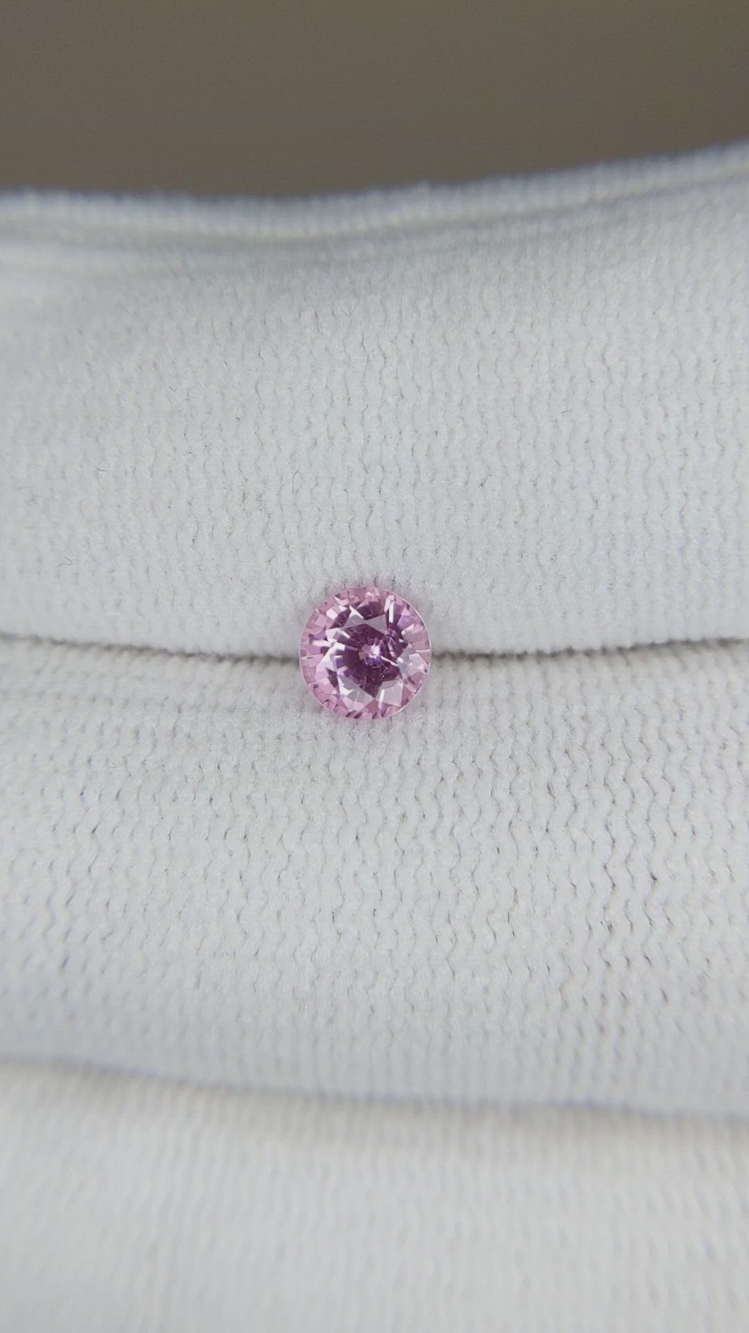 0.65 Ct. Pink Sapphire from Ceylon (Sri Lanka) Size Video