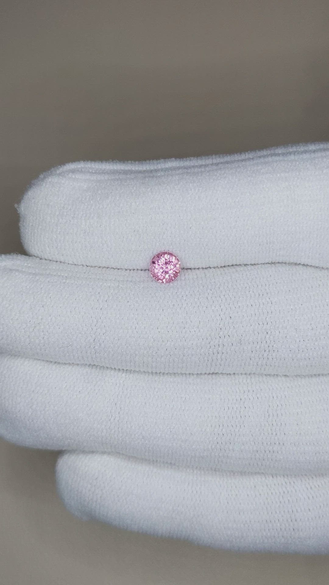 0.65 Ct. Pink Sapphire from Ceylon (Sri Lanka) Size Video