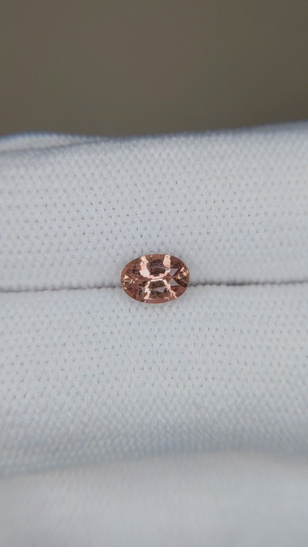 0.79 Ct. Pinkish Brown Sapphire from Ceylon (Sri Lanka) Size Video