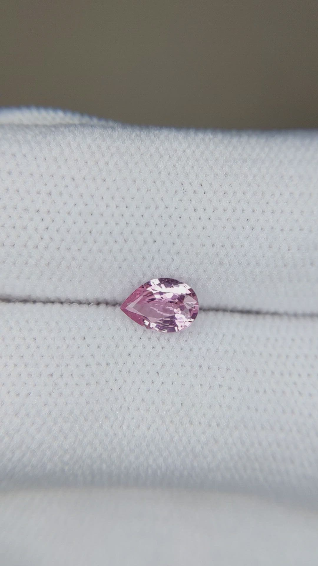 0.57 Ct. Pink Sapphire from Ceylon (Sri Lanka) Size Video