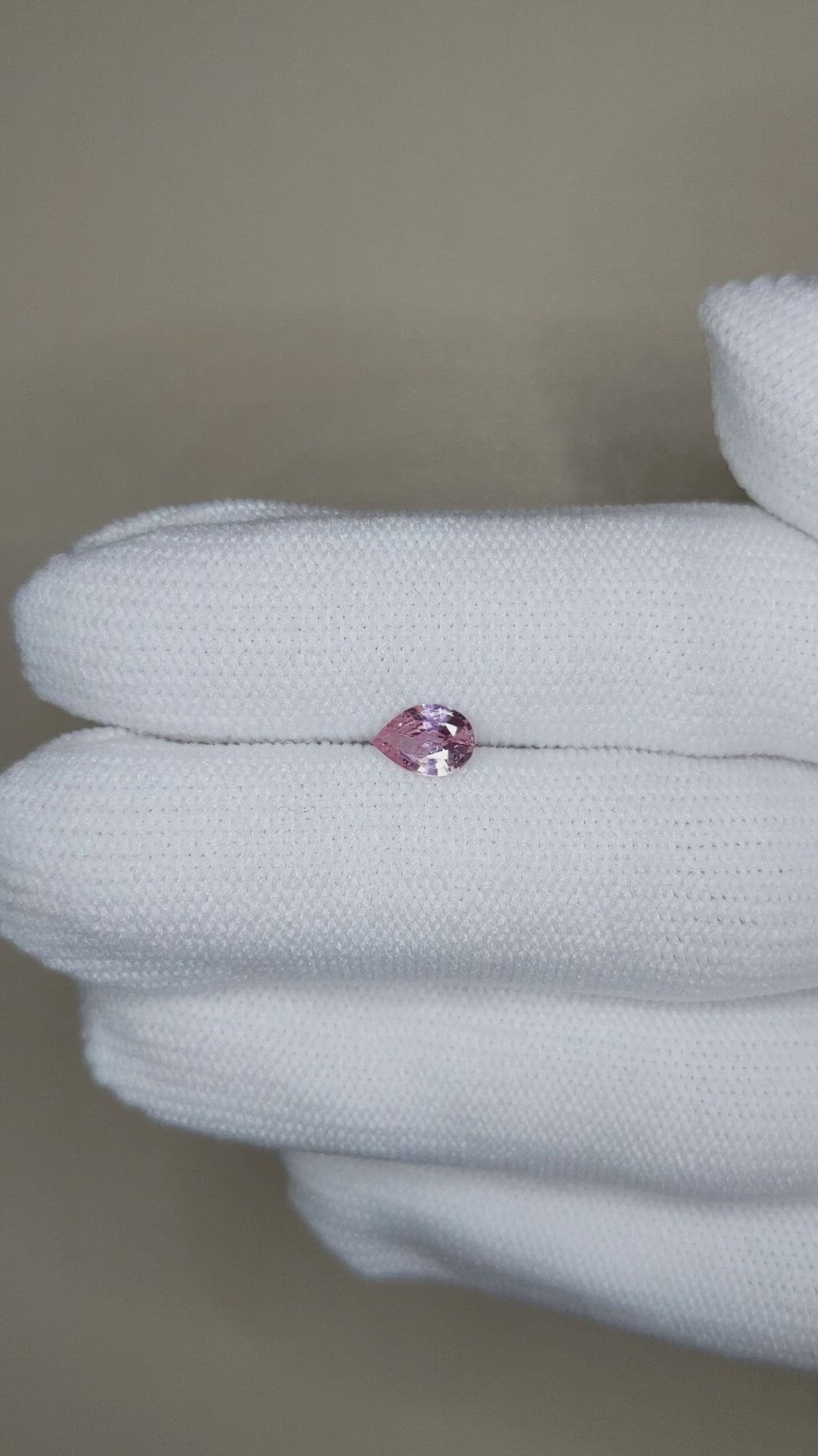 0.57 Ct. Pink Sapphire from Ceylon (Sri Lanka) Size Video