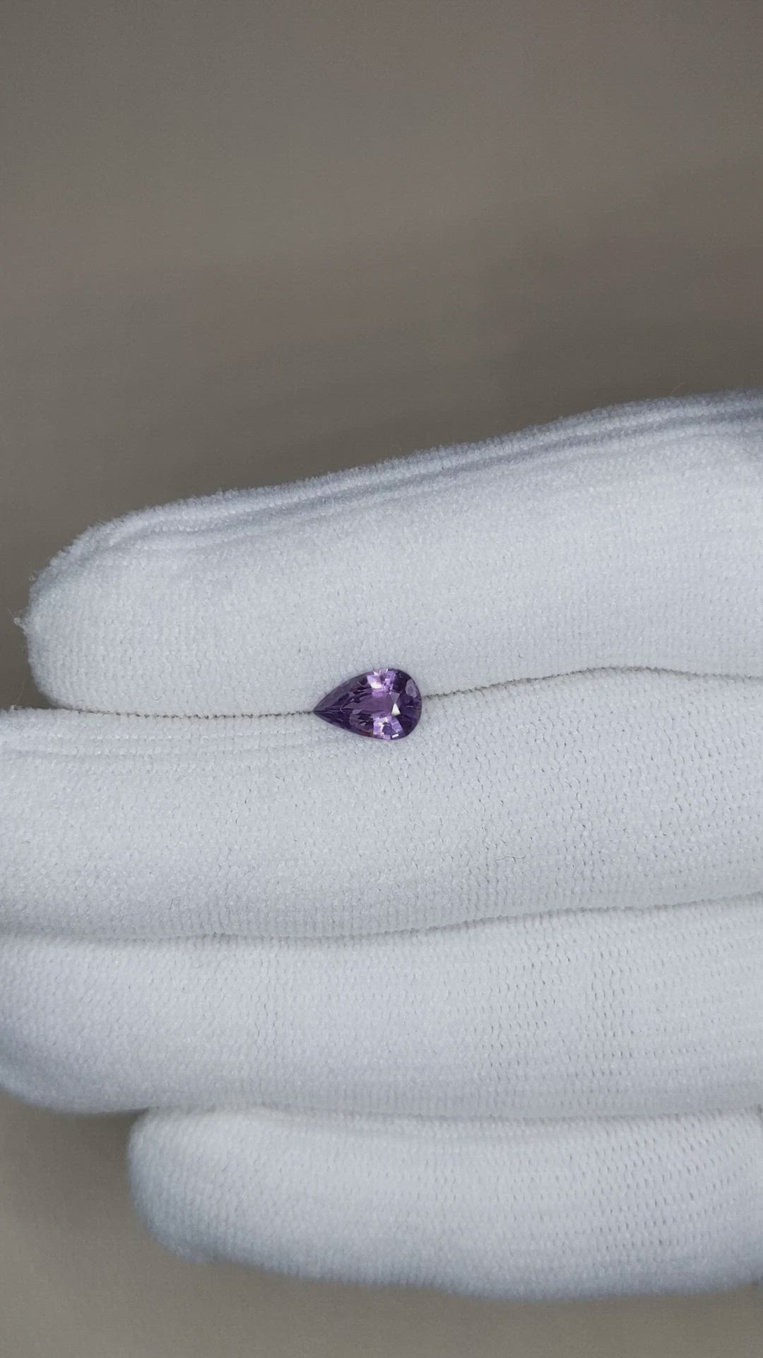0.81 Ct. Purple Sapphire from Ceylon (Sri Lanka) Size Video