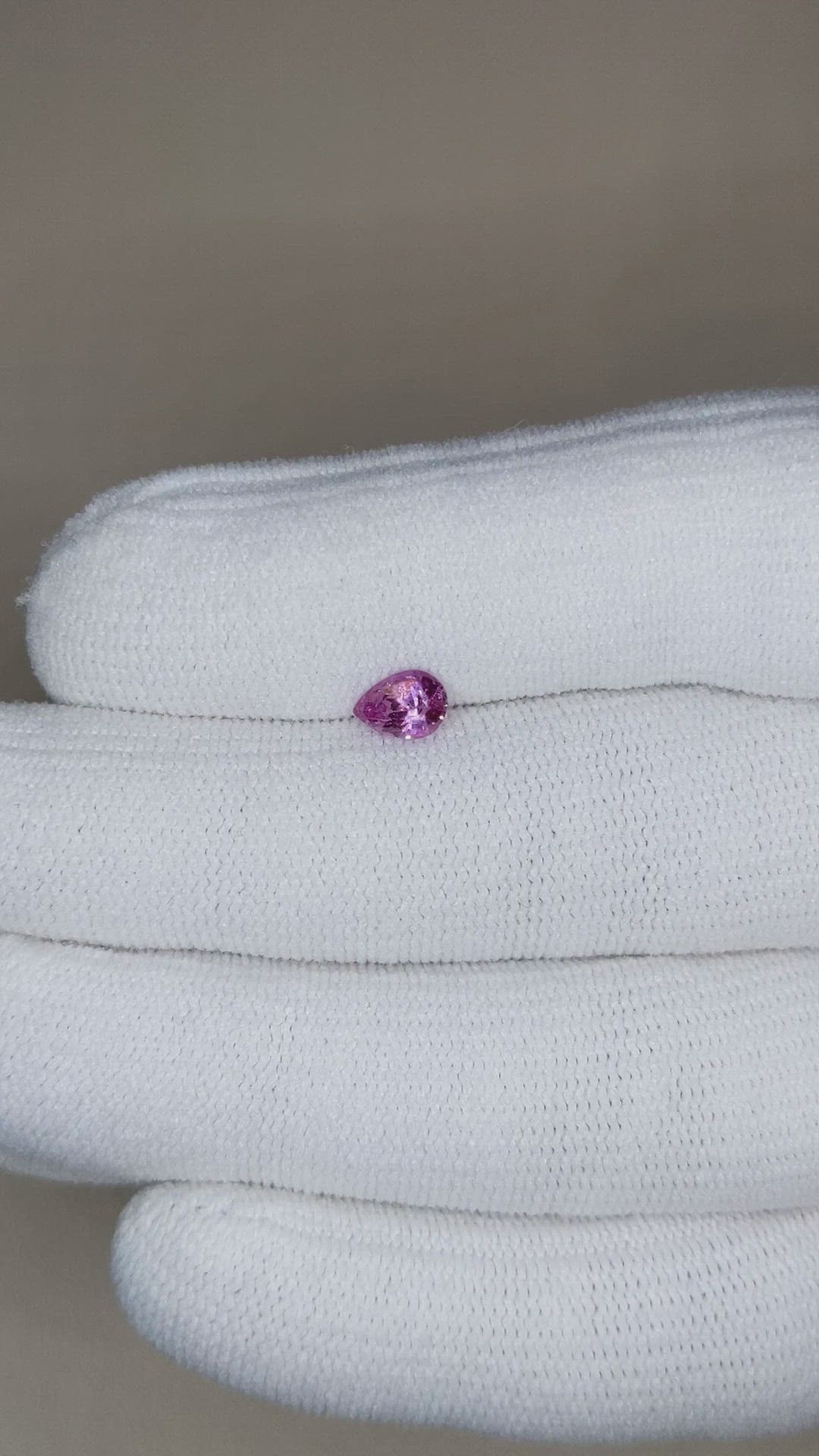 0.64 Ct. Pink Sapphire from Ceylon (Sri Lanka) Size Video