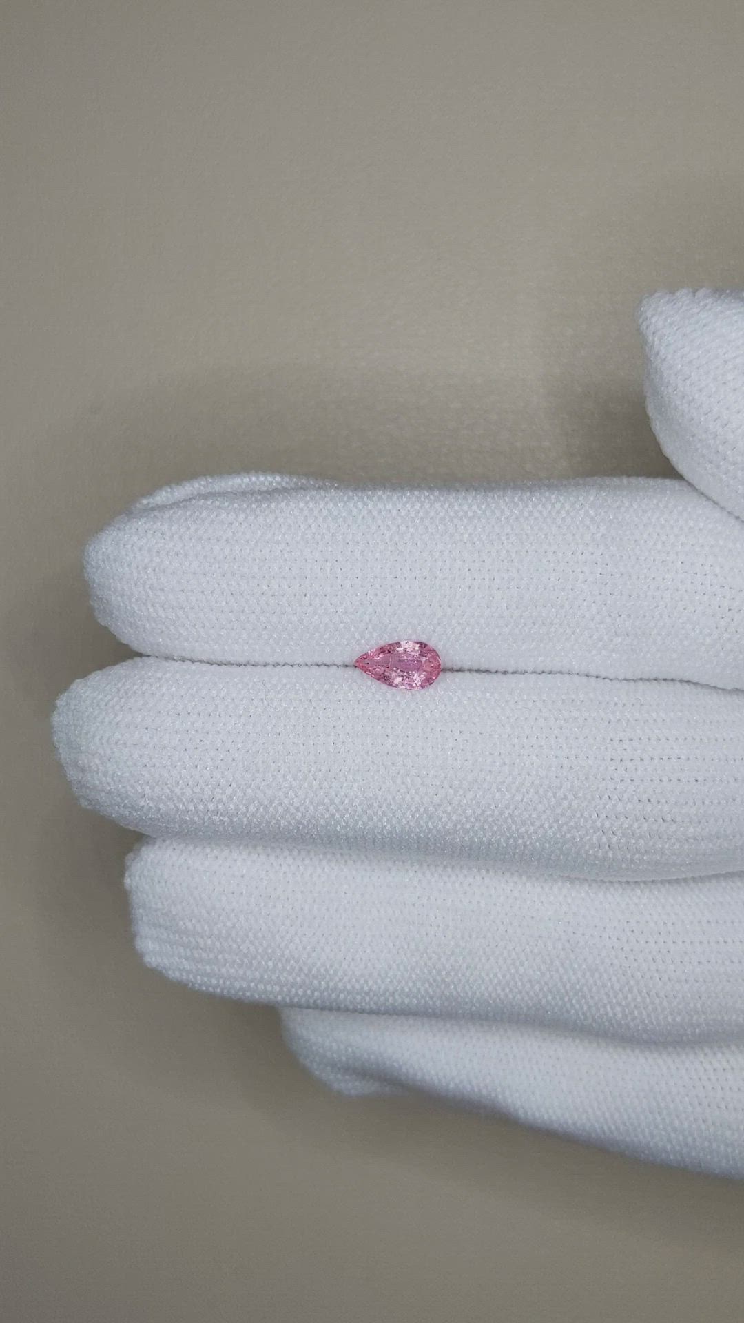 0.45 Ct. Pink Sapphire from Ceylon (Sri Lanka) Size Video