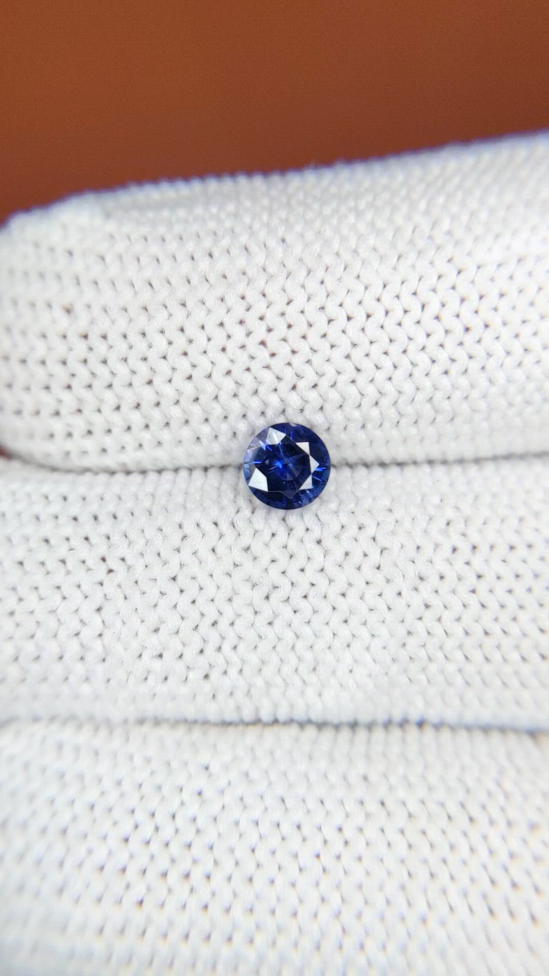 0.48 Ct. Blue Sapphire from Ceylon (Sri Lanka) Size Video