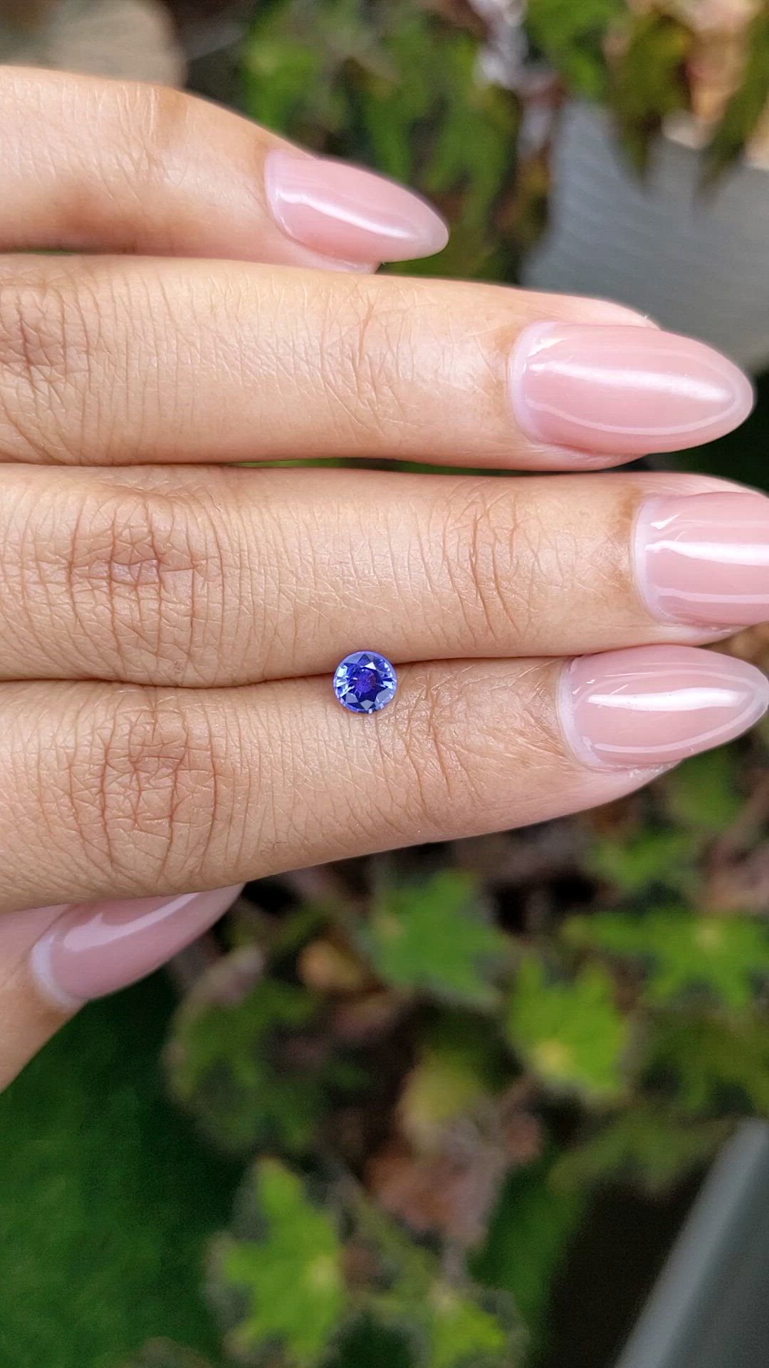 0.47 Ct. Blue Sapphire from Ceylon (Sri Lanka) Size Video