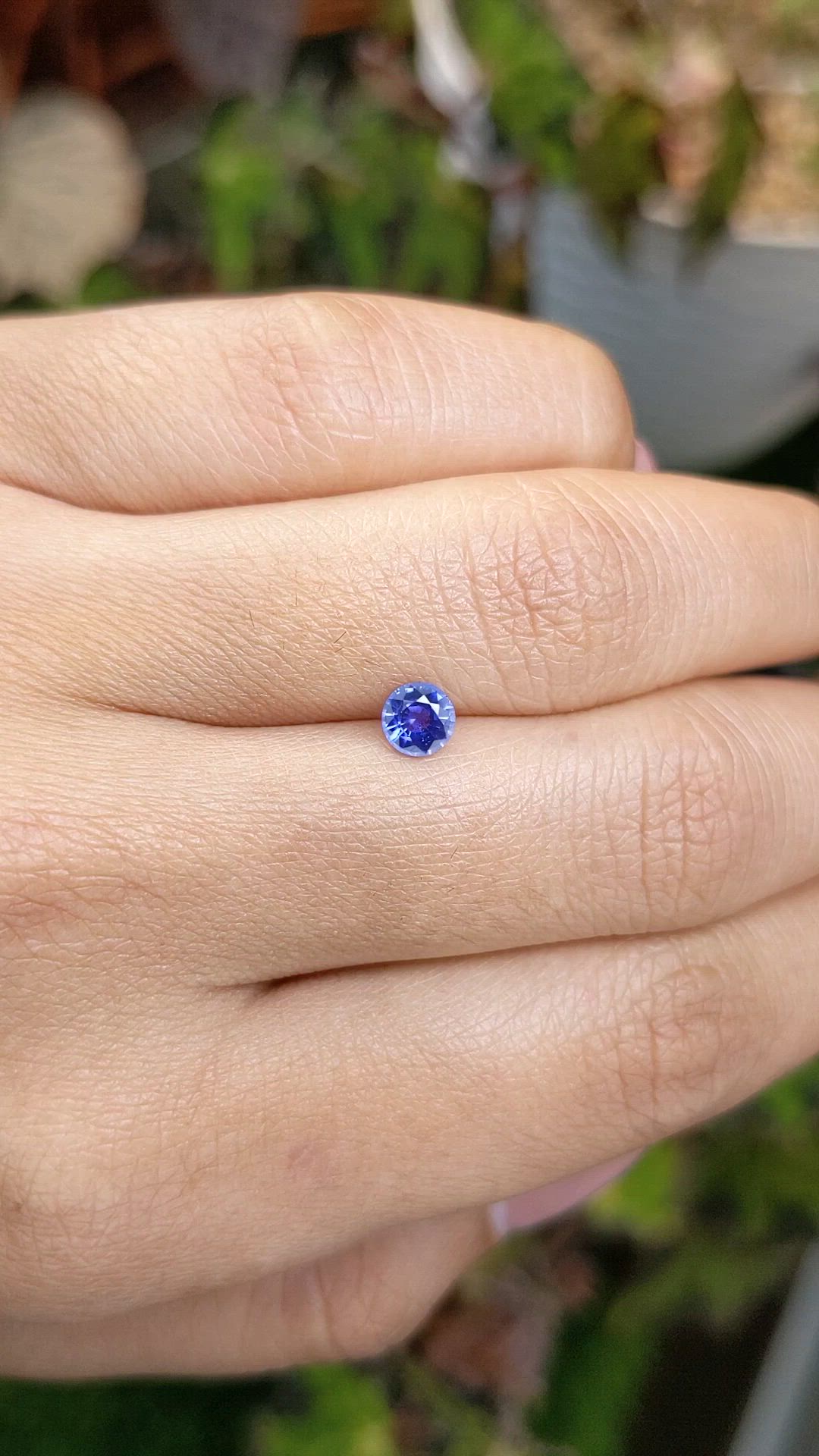 0.47 Ct. Blue Sapphire from Ceylon (Sri Lanka) Size Video