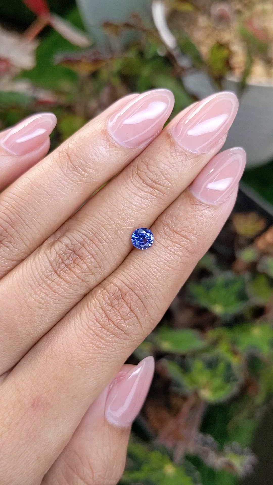 0.63 Ct. Blue Sapphire from Ceylon (Sri Lanka) Size Video