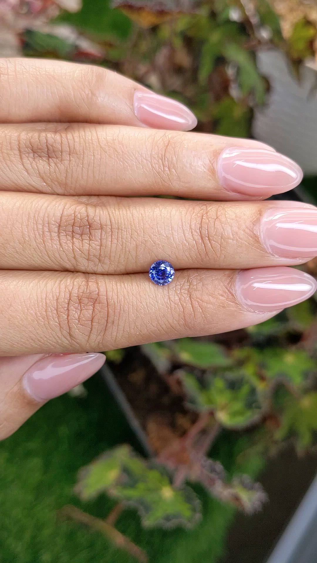 0.63 Ct. Blue Sapphire from Ceylon (Sri Lanka) Size Video