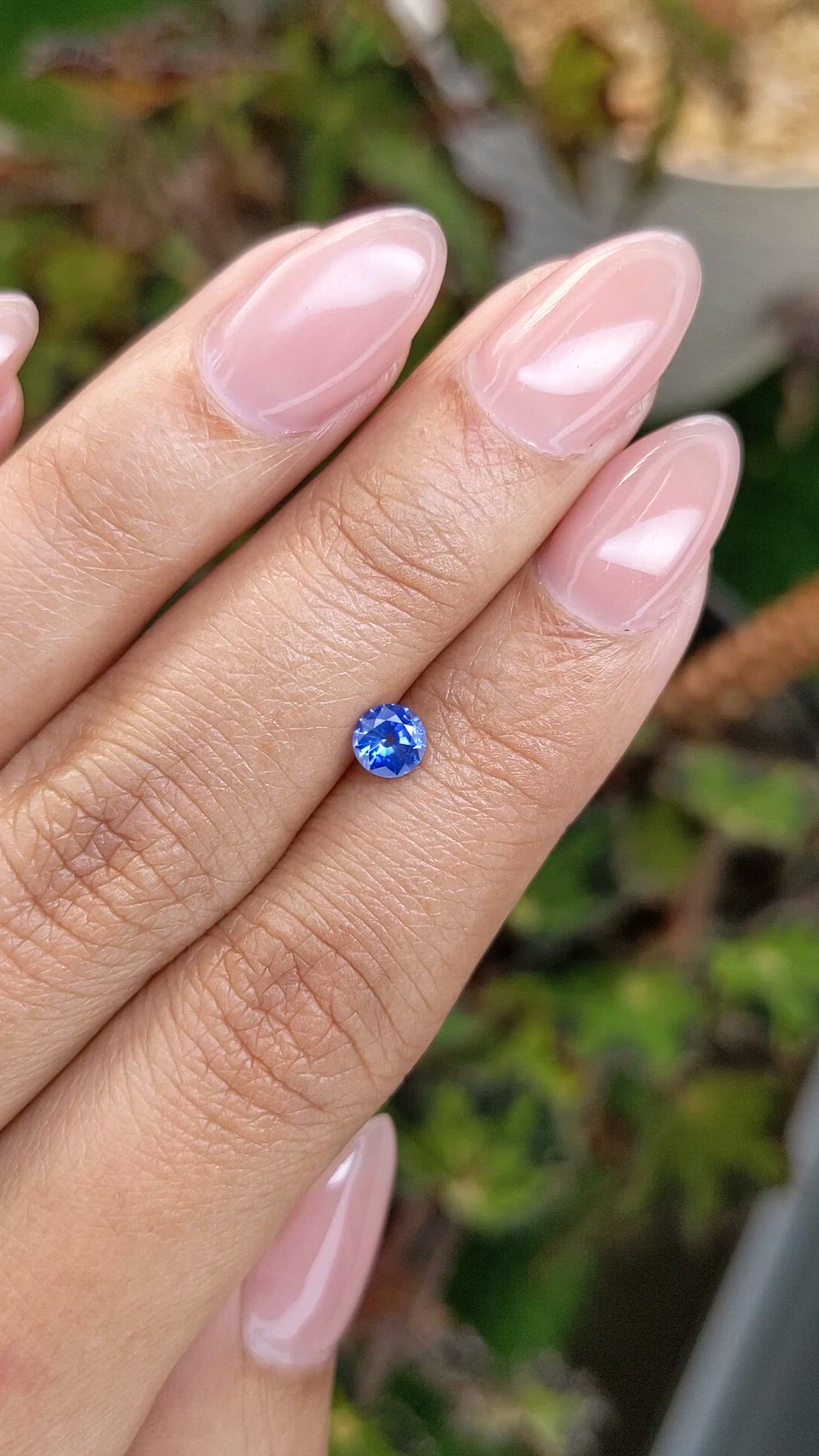 0.51 Ct. Blue Sapphire from Ceylon (Sri Lanka) Size Video