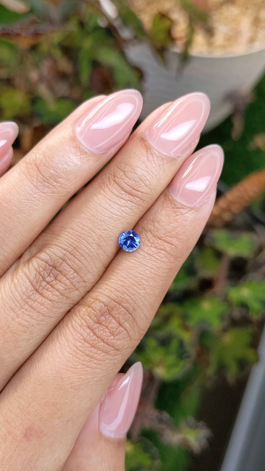 0.53 Ct. Blue Sapphire from Ceylon (Sri Lanka) Size Video