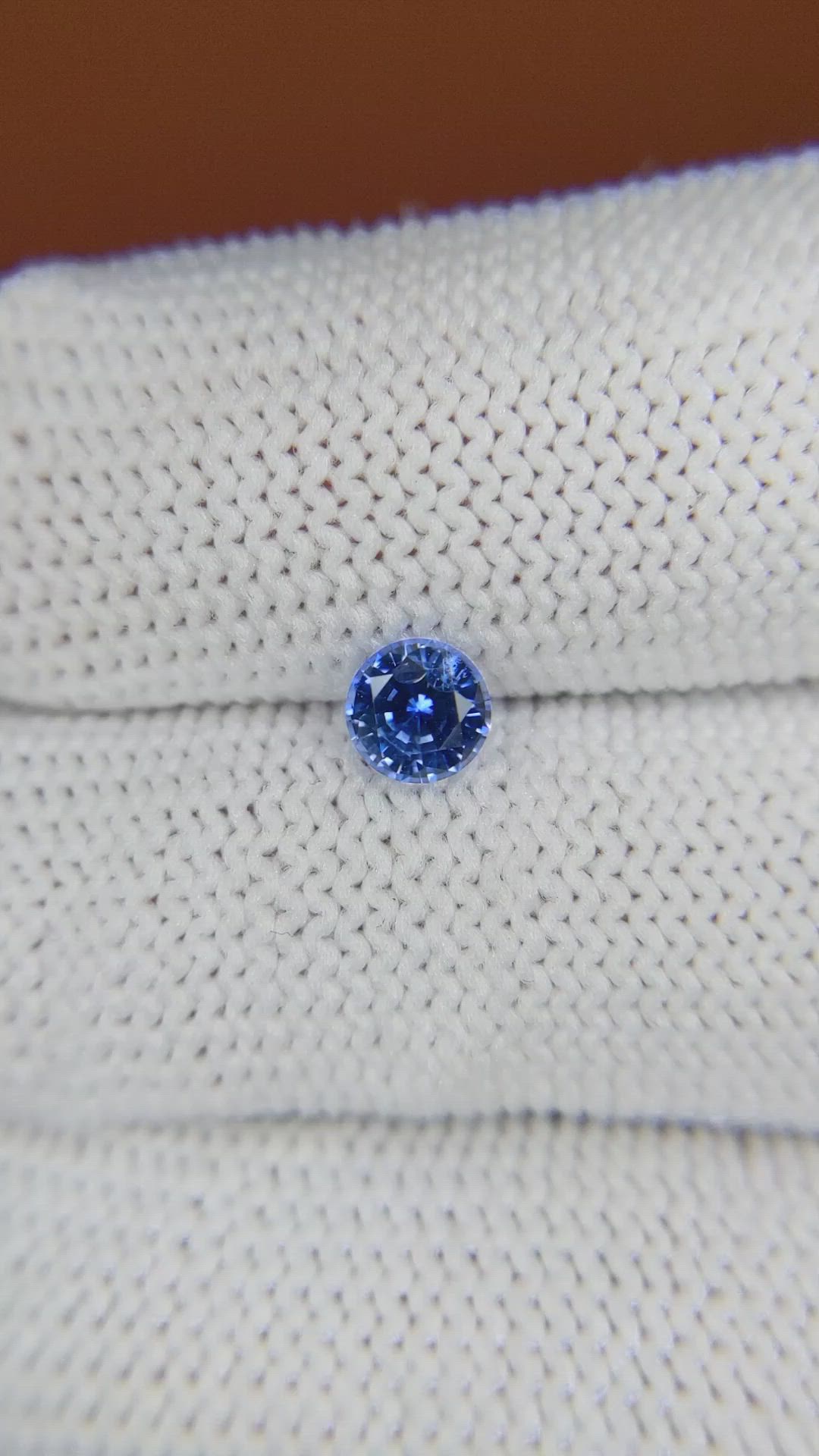 0.54 Ct. Blue Sapphire from Ceylon (Sri Lanka) Size Video