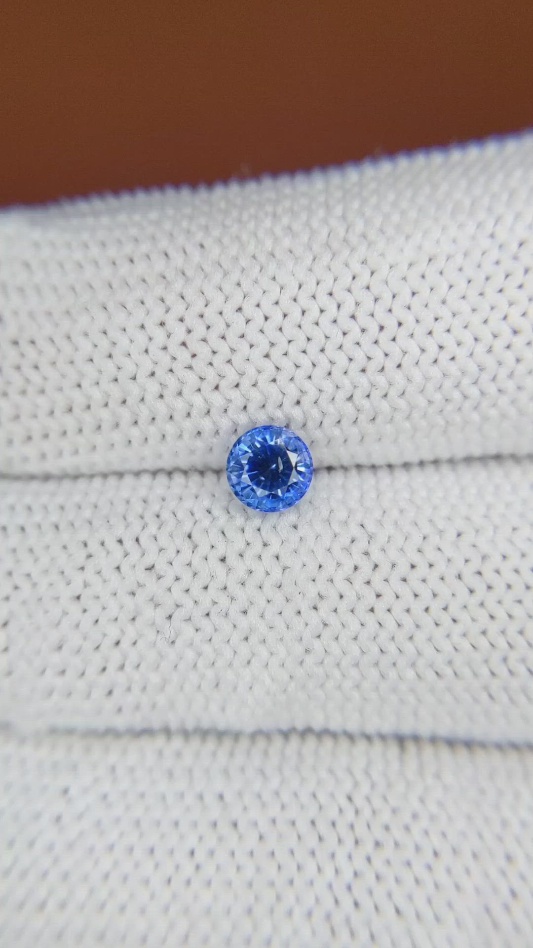 0.59 Ct. Blue Sapphire from Ceylon (Sri Lanka) Size Video