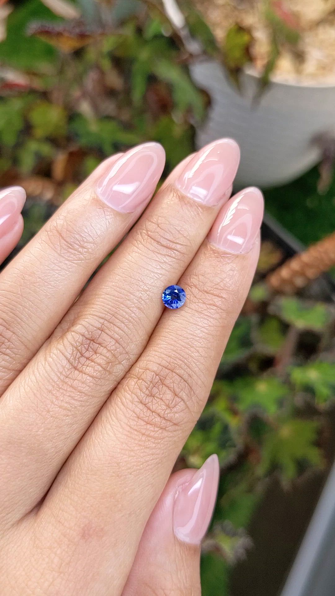 0.52 Ct. Blue Sapphire from Ceylon (Sri Lanka) Size Video