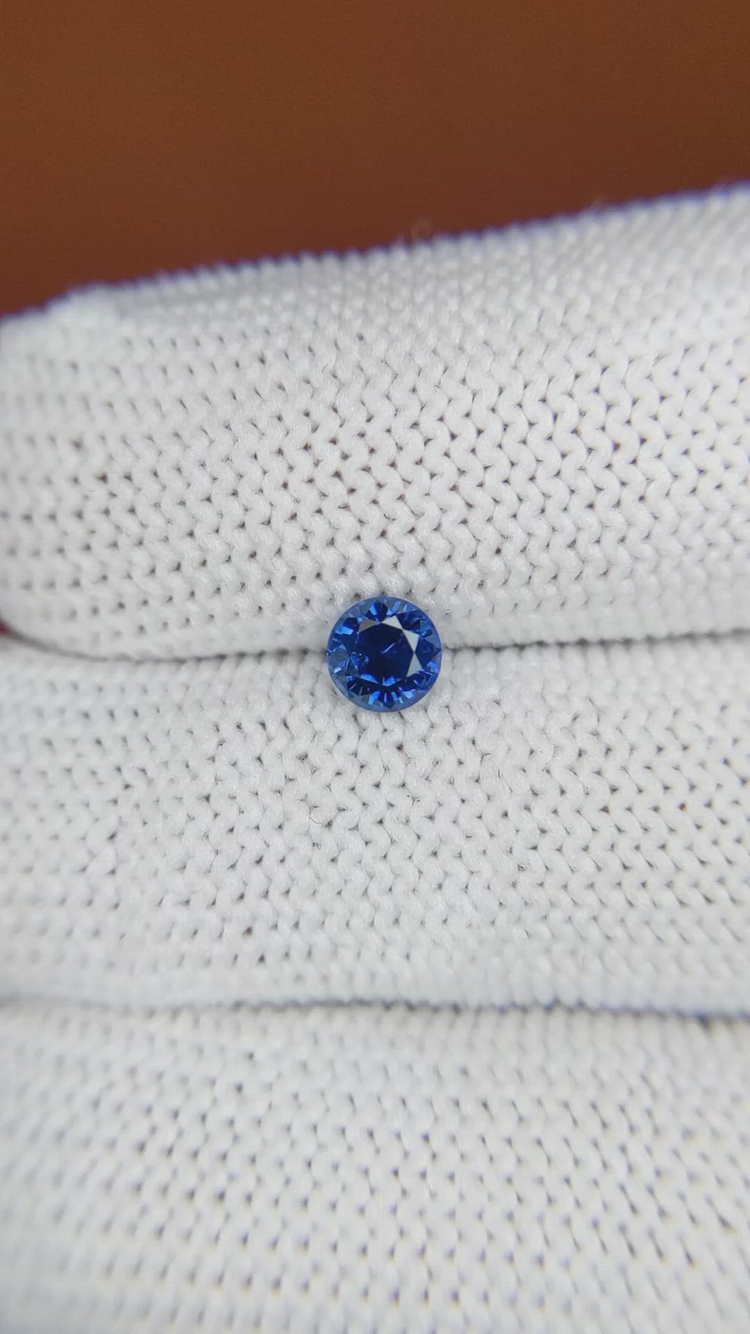 0.48 Ct. Blue Sapphire from Ceylon (Sri Lanka) Size Video