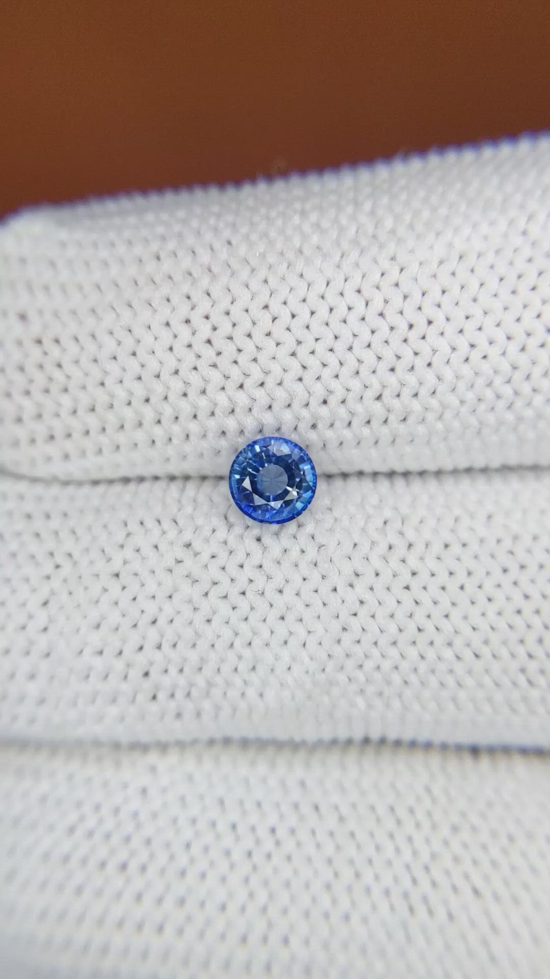 0.62 Ct. Blue Sapphire from Ceylon (Sri Lanka) Size Video