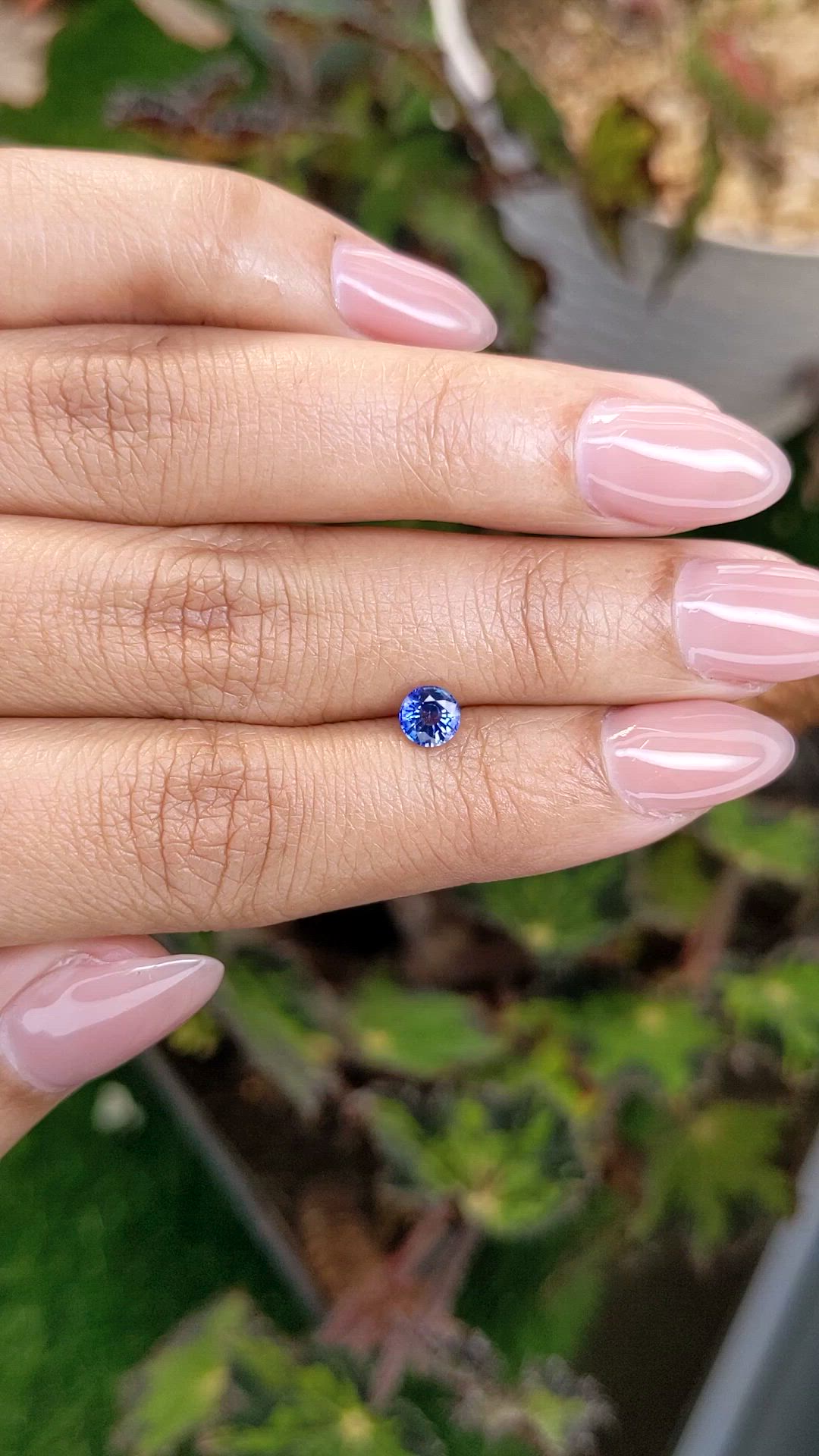 0.62 Ct. Blue Sapphire from Ceylon (Sri Lanka) Size Video