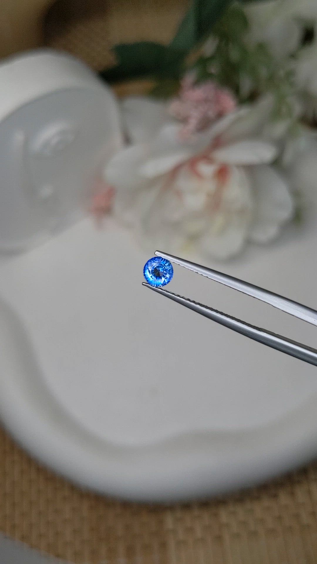 0.62 Ct. Blue Sapphire from Ceylon (Sri Lanka) Size Video