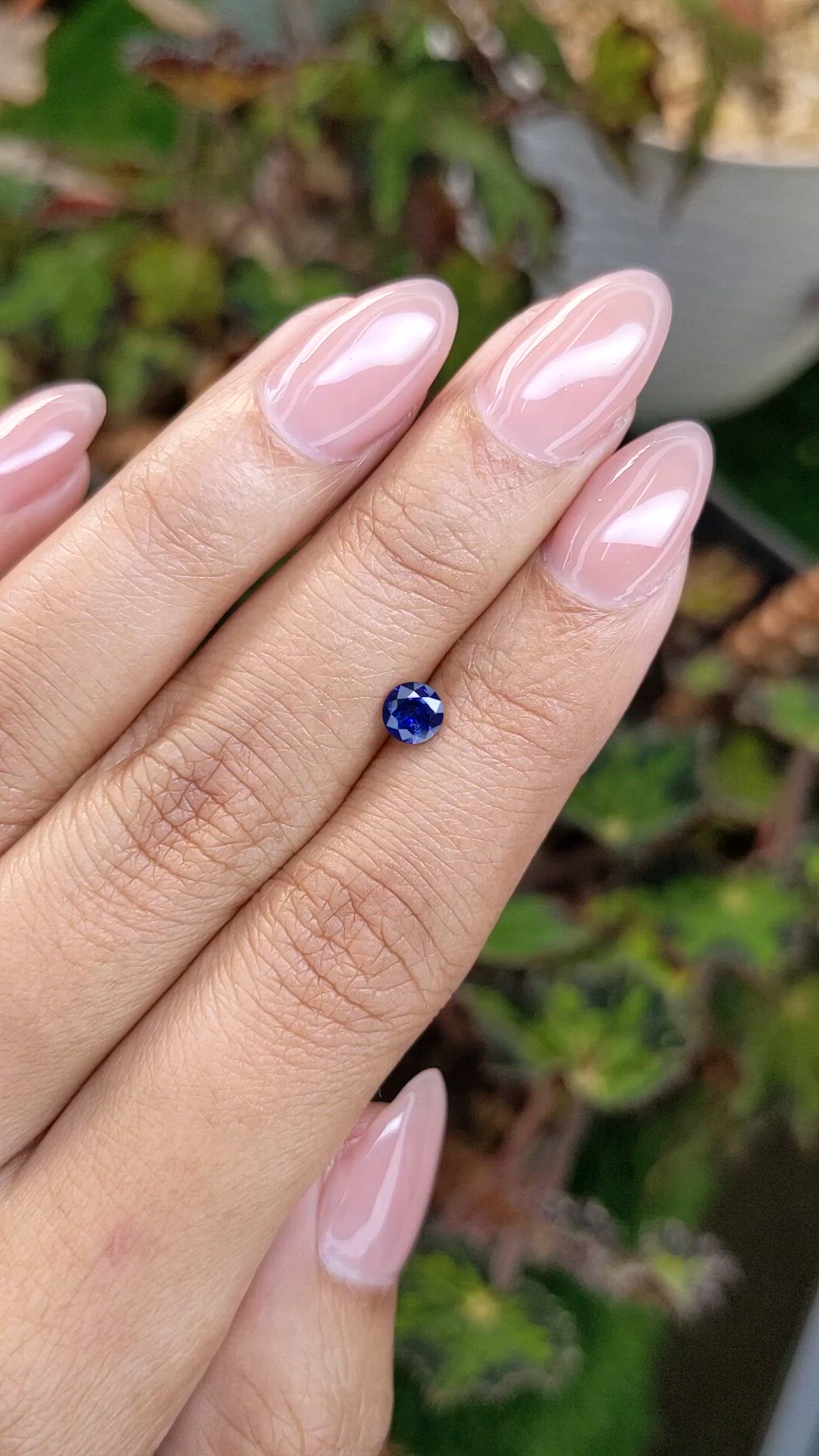 0.47 Ct. Blue Sapphire from Ceylon (Sri Lanka) Size Video