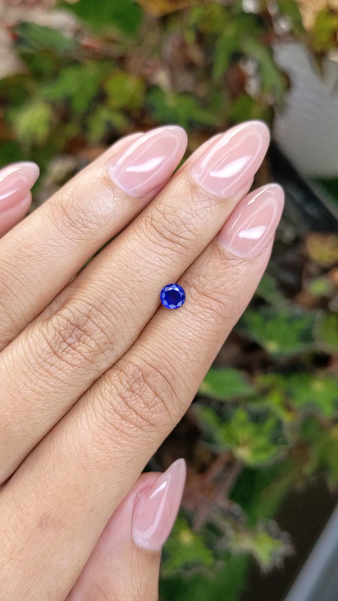 0.41 Ct. Blue Sapphire from Ceylon (Sri Lanka) Size Video