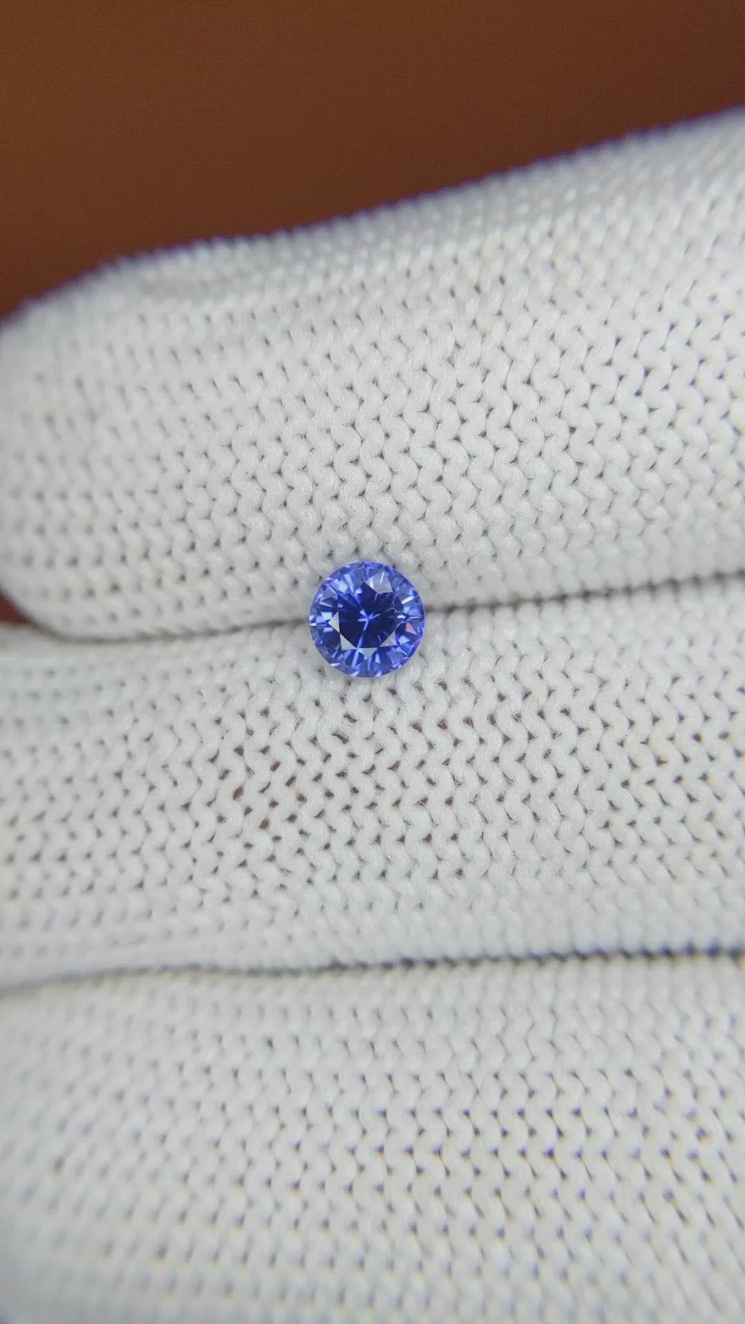 0.53 Ct. Blue Sapphire from Ceylon (Sri Lanka) Size Video