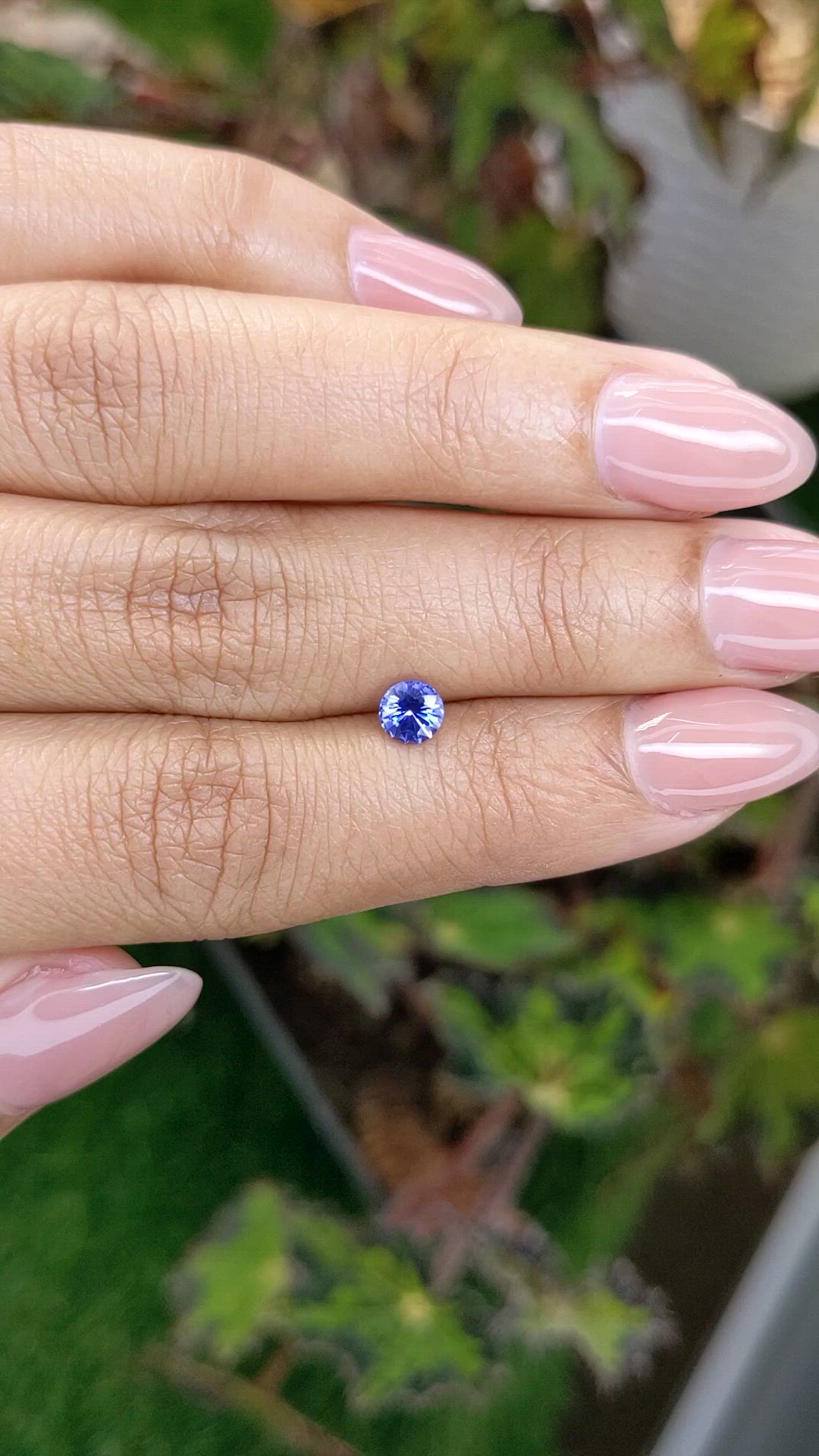 0.53 Ct. Blue Sapphire from Ceylon (Sri Lanka) Size Video