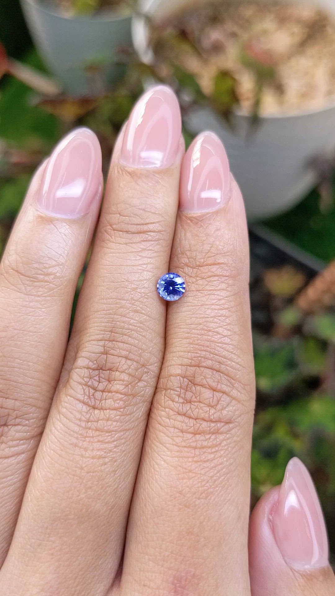 0.53 Ct. Blue Sapphire from Ceylon (Sri Lanka) Size Video