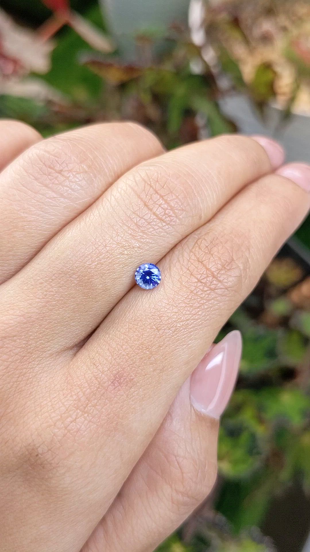 0.53 Ct. Blue Sapphire from Ceylon (Sri Lanka) Size Video