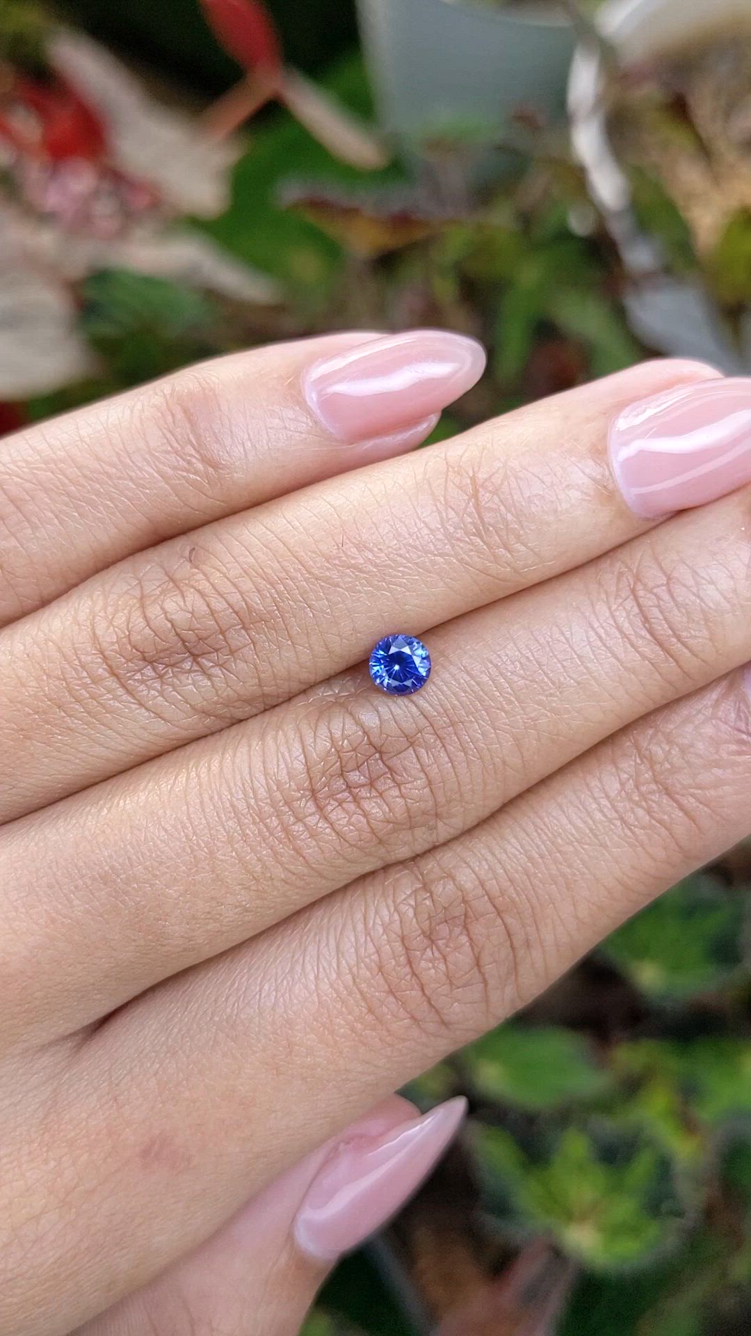 0.52 Ct. Blue Sapphire from Ceylon (Sri Lanka) Size Video