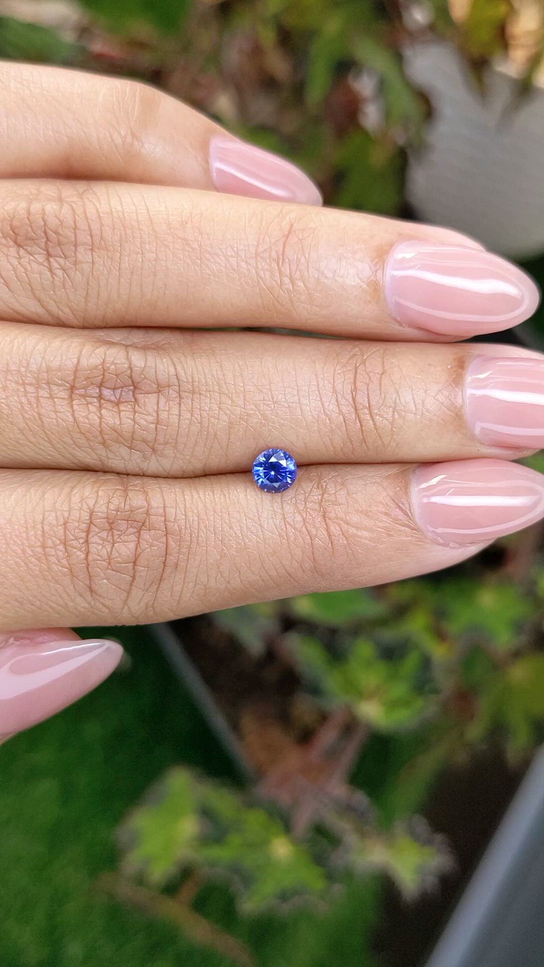 0.52 Ct. Blue Sapphire from Ceylon (Sri Lanka) Size Video