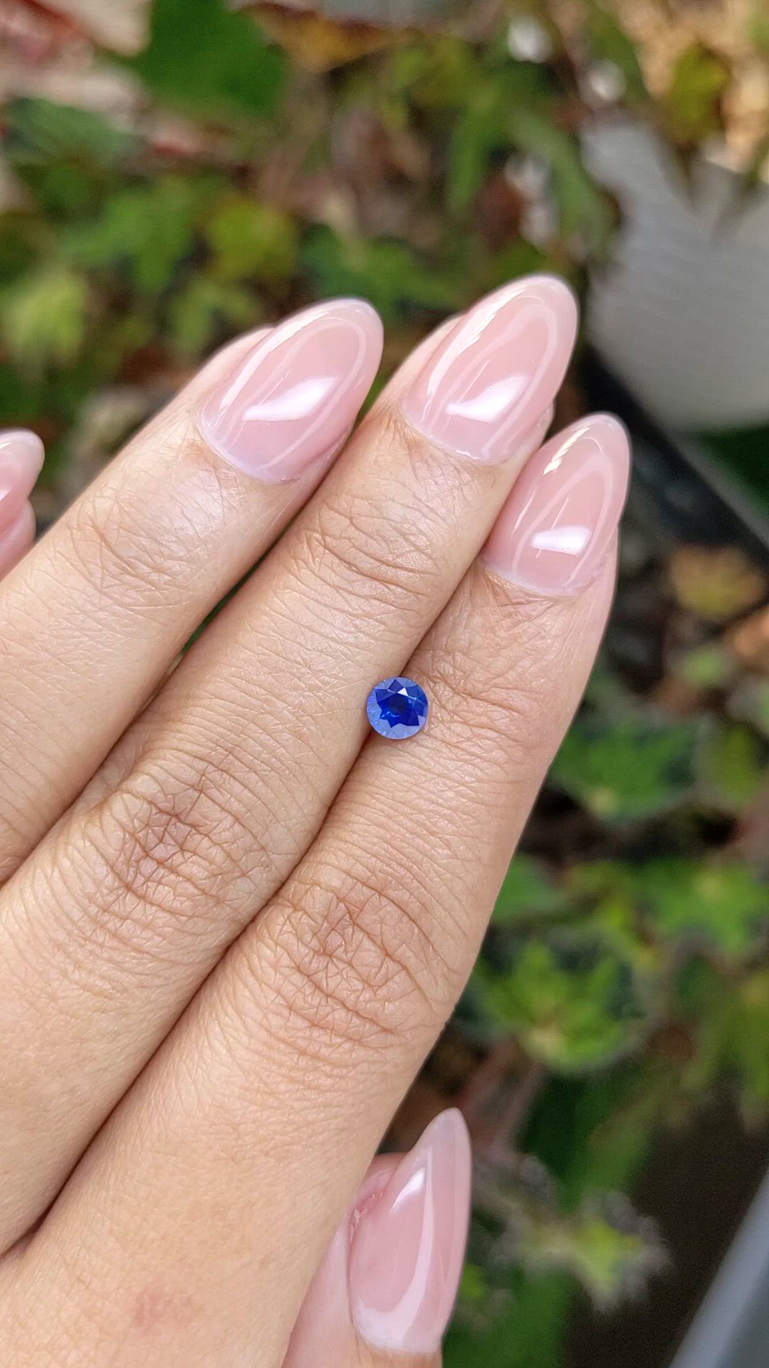 0.46 Ct. Blue Sapphire from Ceylon (Sri Lanka) Size Video