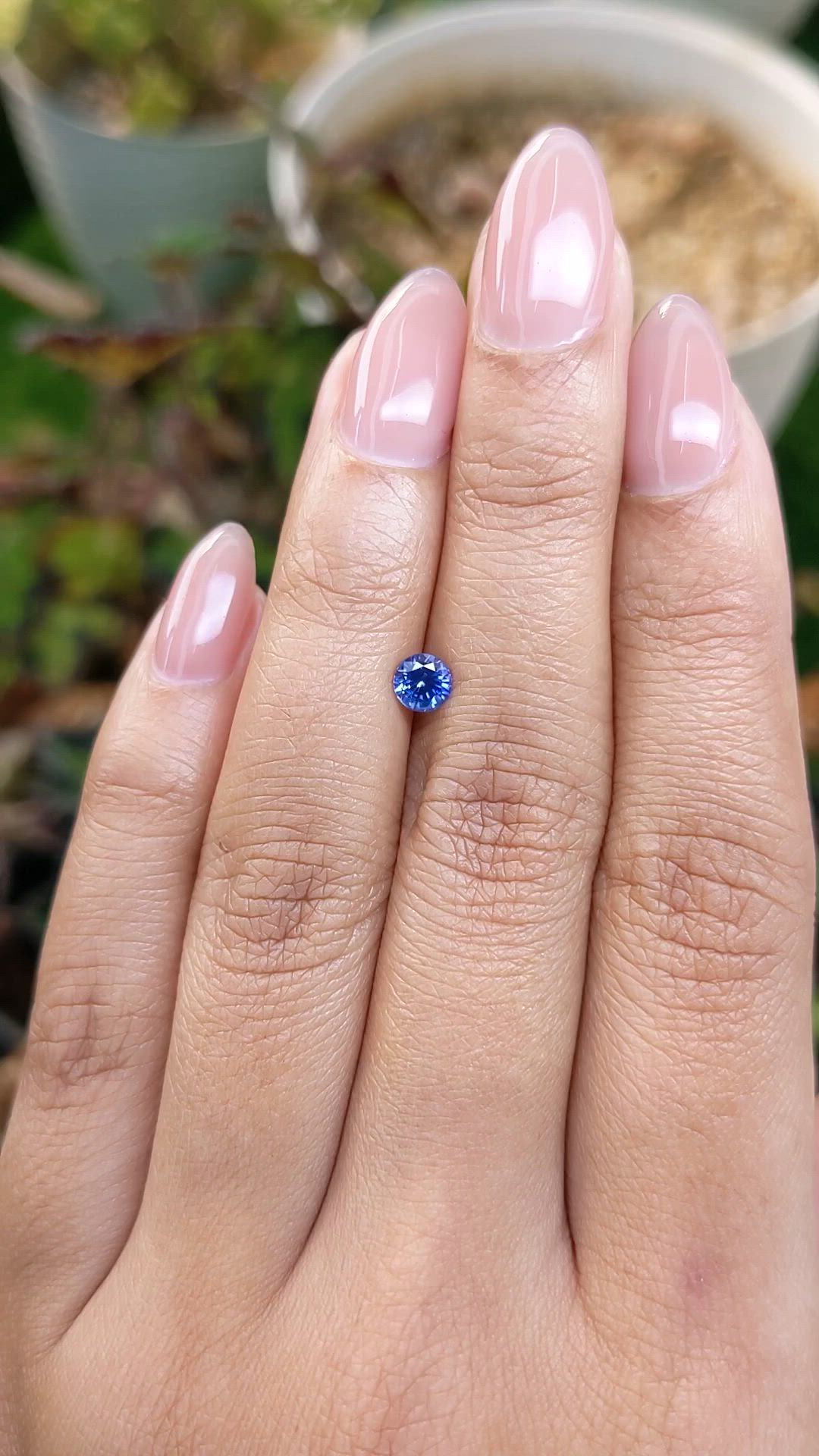 0.53 Ct. Blue Sapphire from Ceylon (Sri Lanka) Size Video